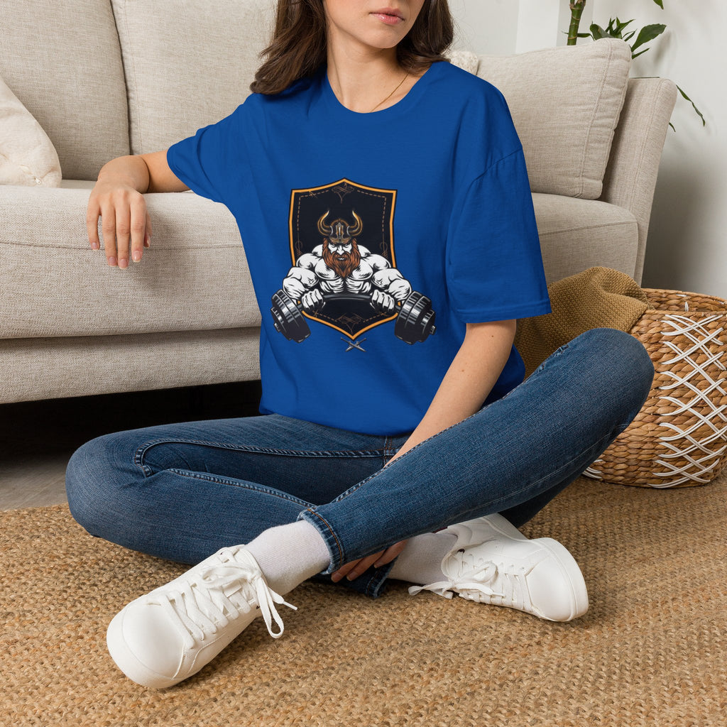Viking Barbell T-Shirt — Norse Strength Gym Tee