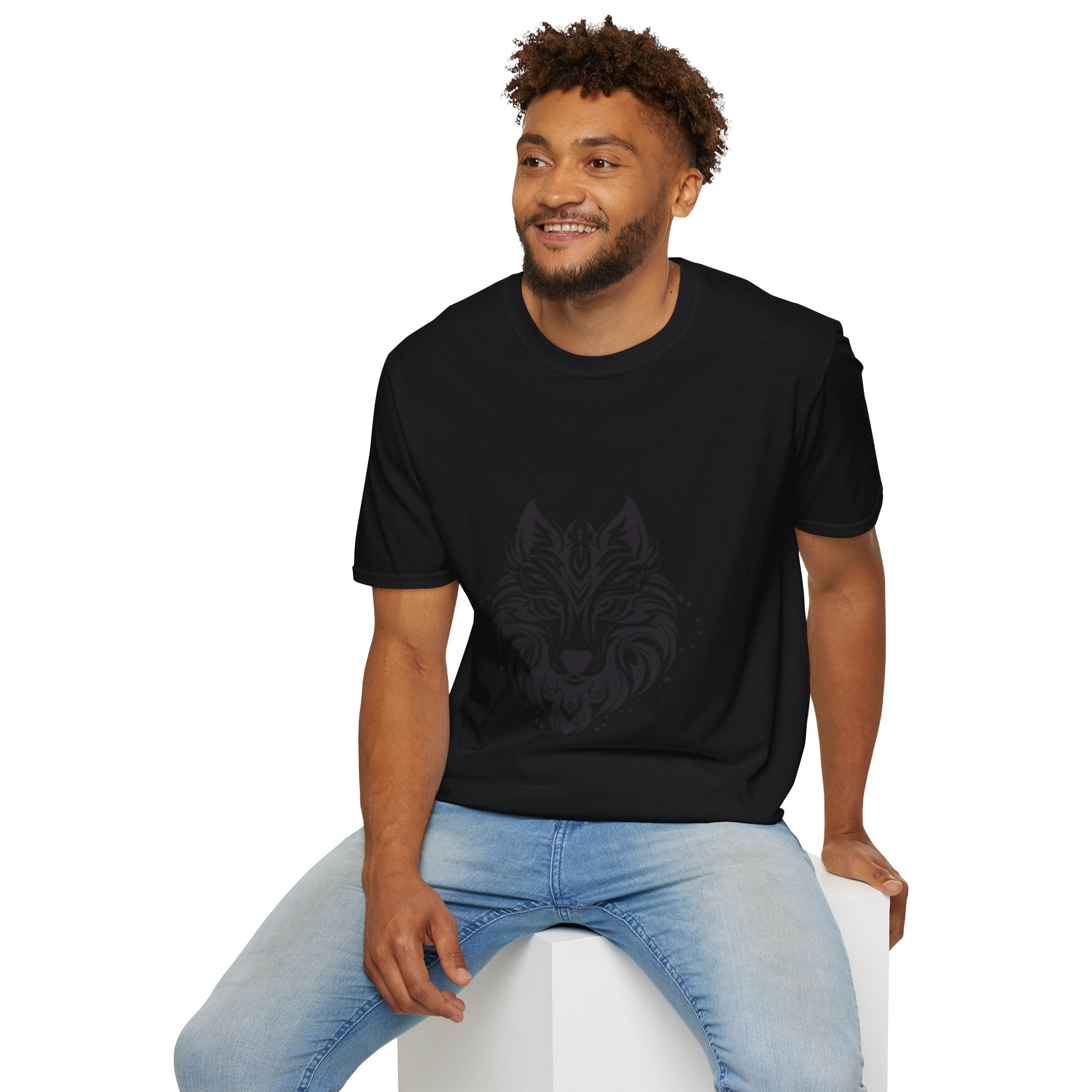Wolf Mandala T-Shirt — Tribal Geometric Wolf Art Tee