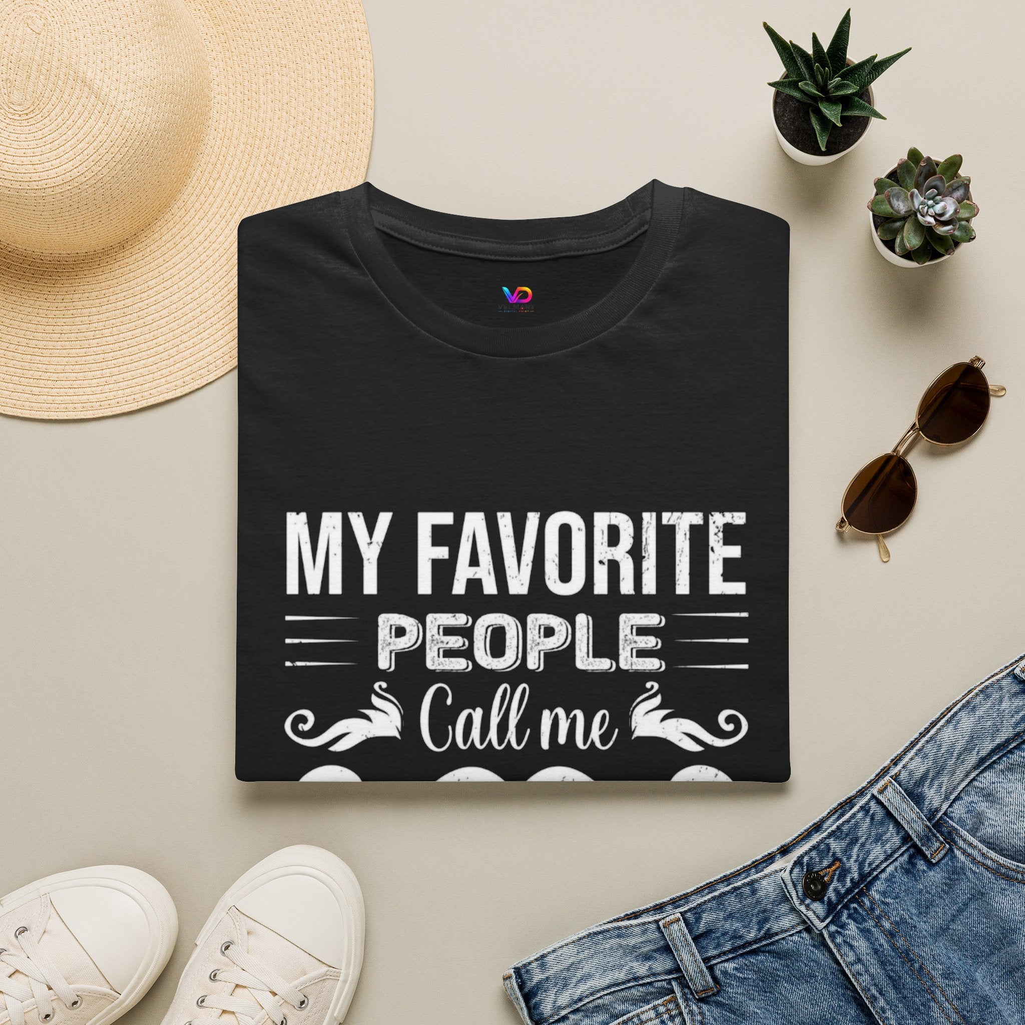 Papa T-Shirt — “My Favorite People Call Me Papa” Vintage Family Gift