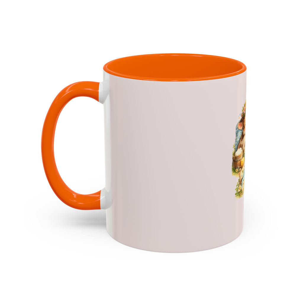 Farm Fresh Milk Coffee Mug — Cute Vintage Kittens Illustration (Accent 11/15oz)