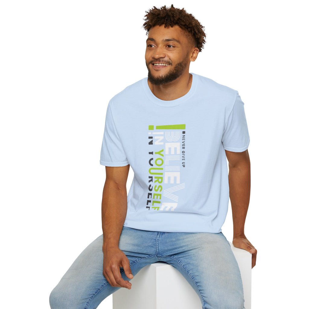T-Shirt — "Be Yourself" Vertical Motivational Graphic Tee