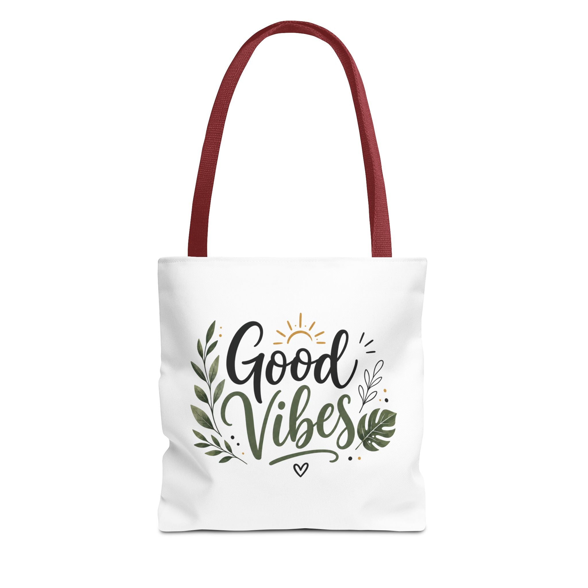 Good Vibes Tote Bag — Floral Eco-Friendly Canvas Shopper