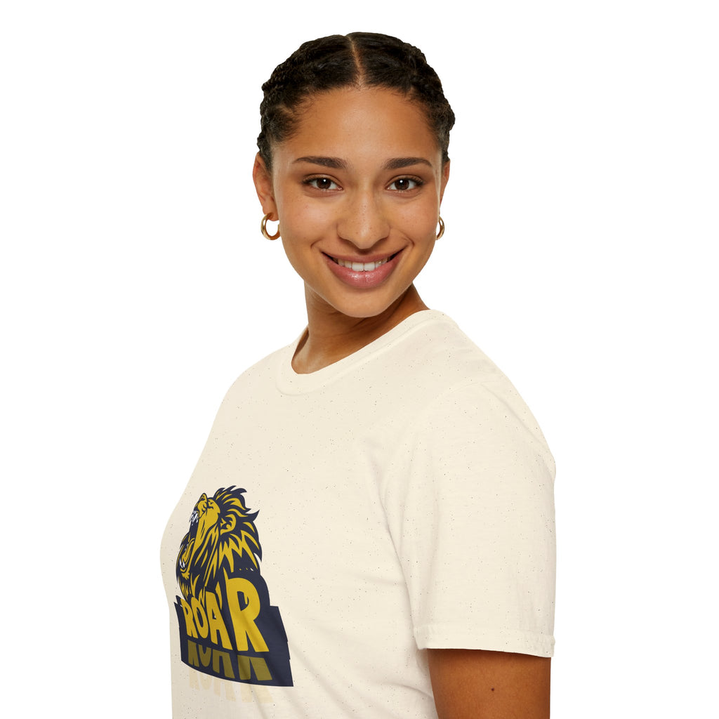 Roaring Lion T-Shirt — Bold Yellow & Navy Graphic Tee