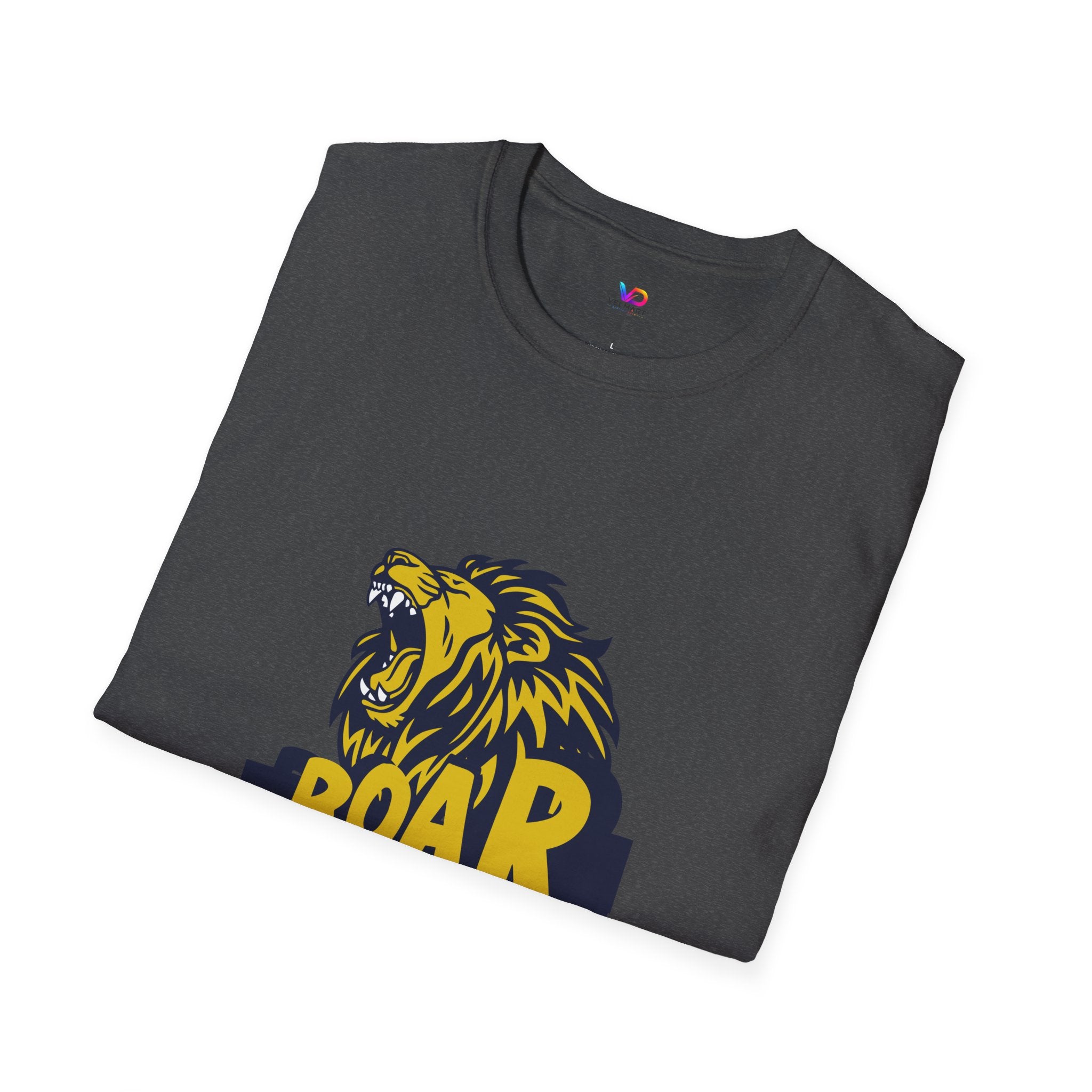 Roaring Lion T-Shirt — Bold Yellow & Navy Graphic Tee