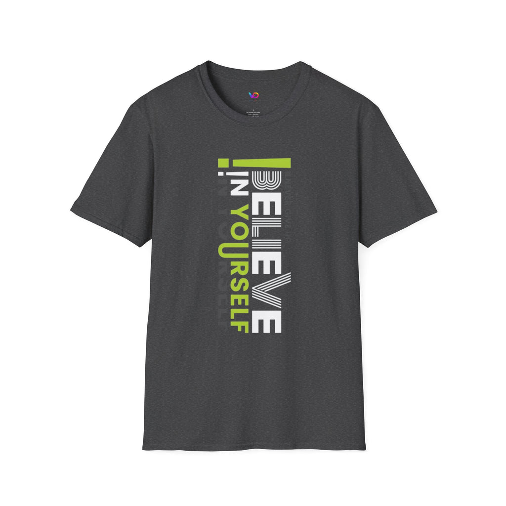 T-Shirt — "Be Yourself" Vertical Motivational Graphic Tee