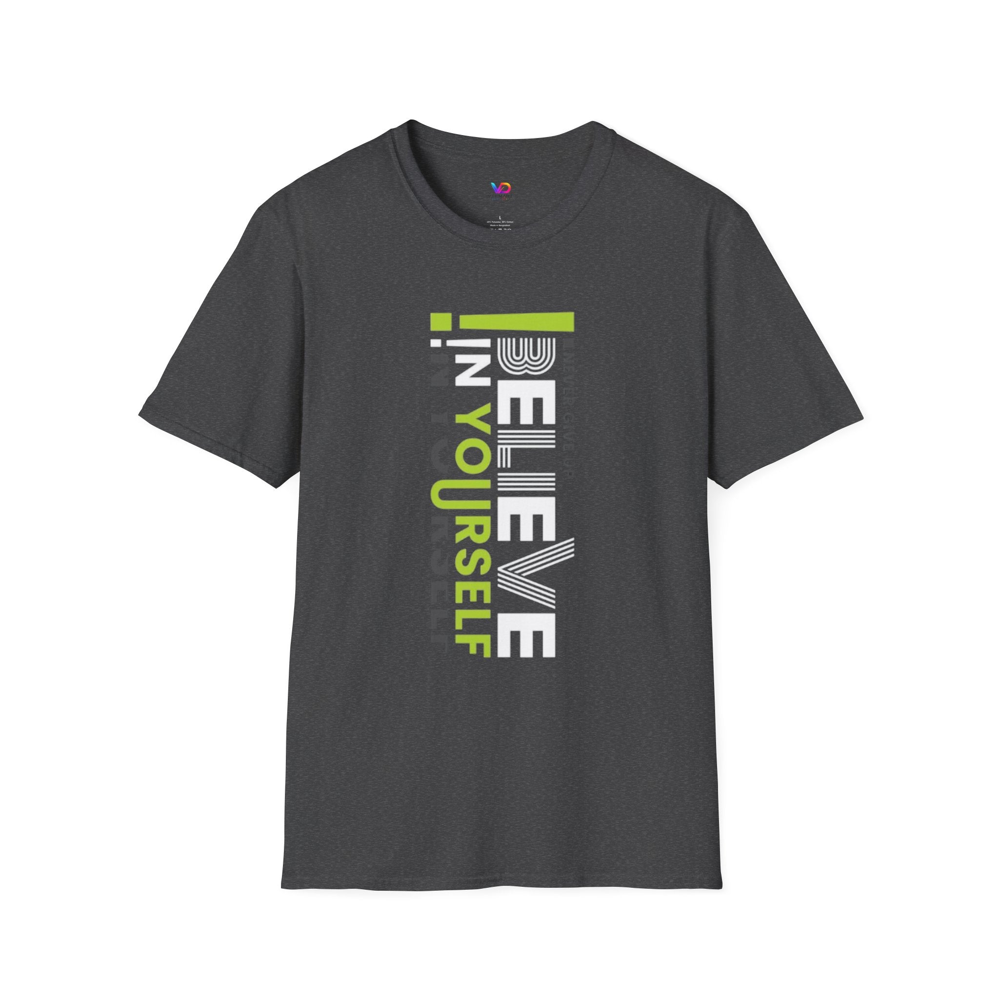 T-Shirt — "Be Yourself" Vertical Motivational Graphic Tee