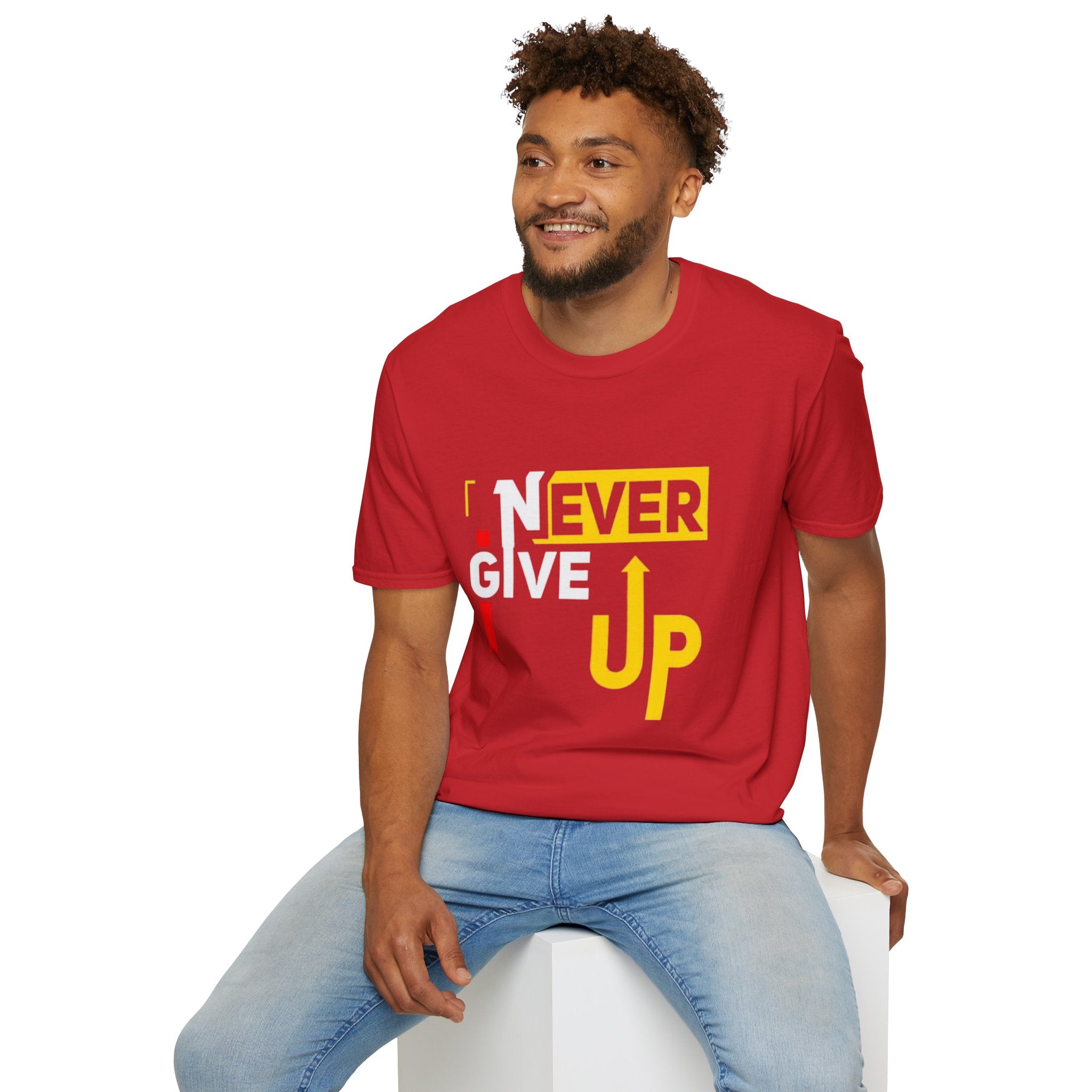 Never Give Up T-Shirt — Motivational Graphic Tee