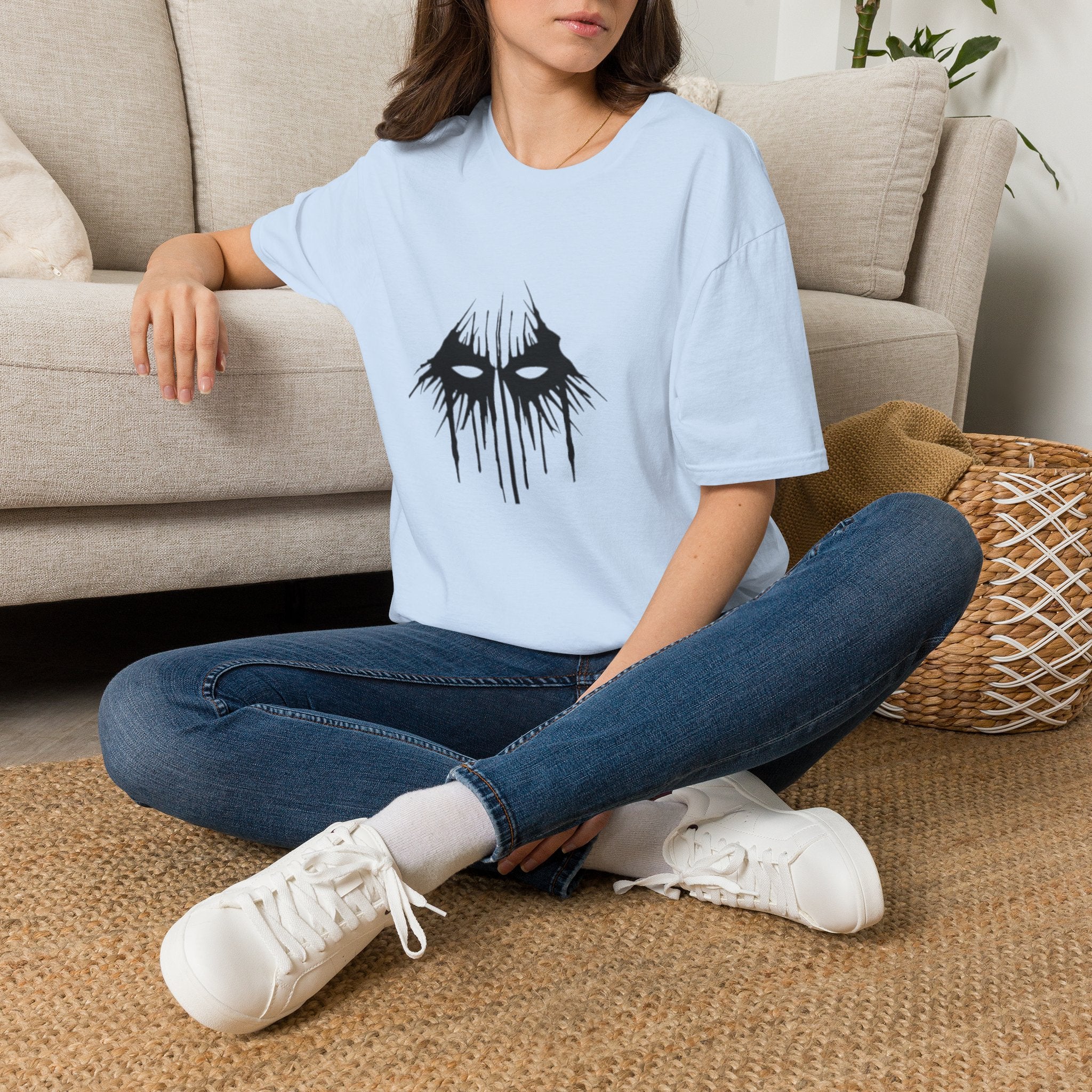 Horror Mask T-Shirt — Dripping Eyes Graphic Tee