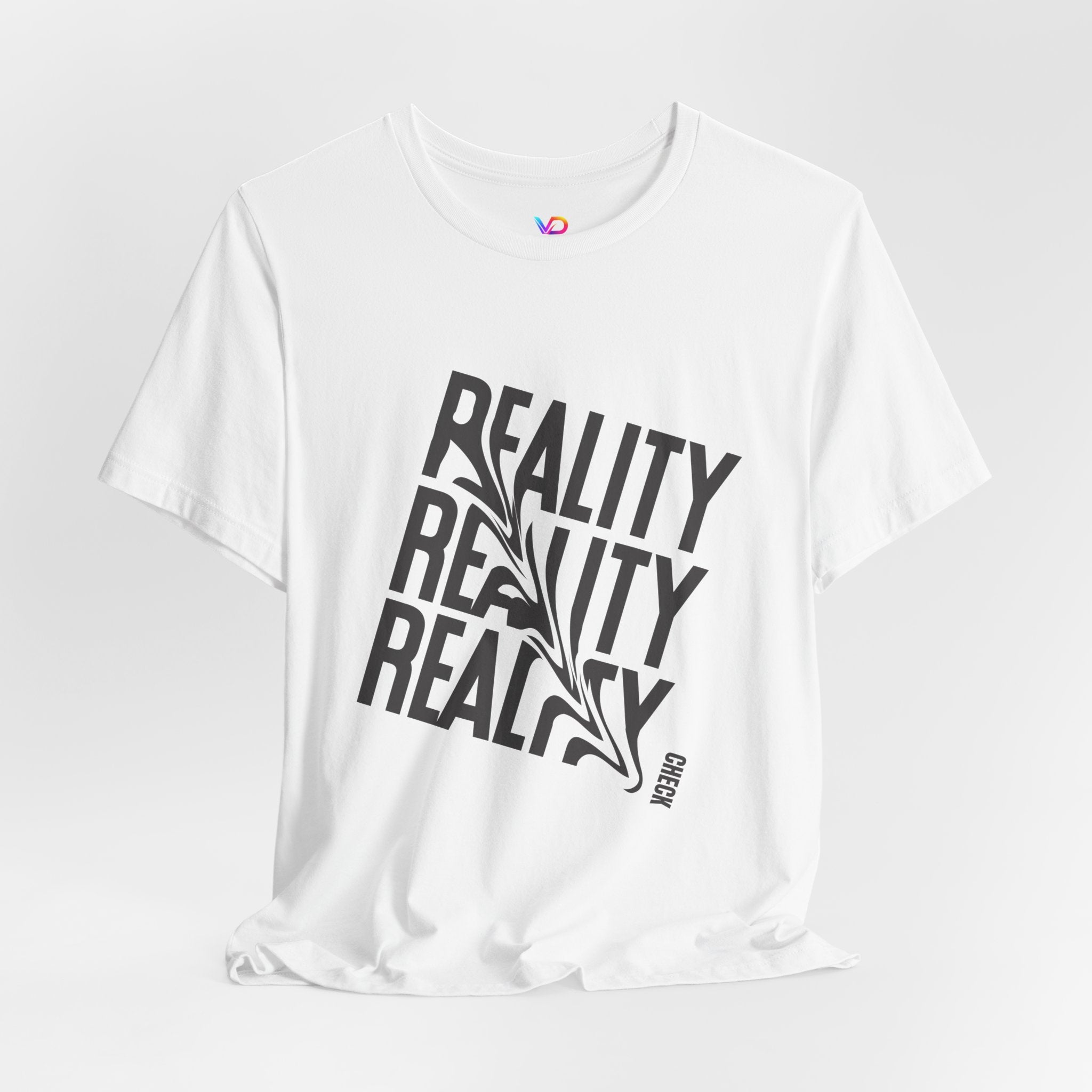 Reality Repeat Tee — Graphic Typography T-Shirt