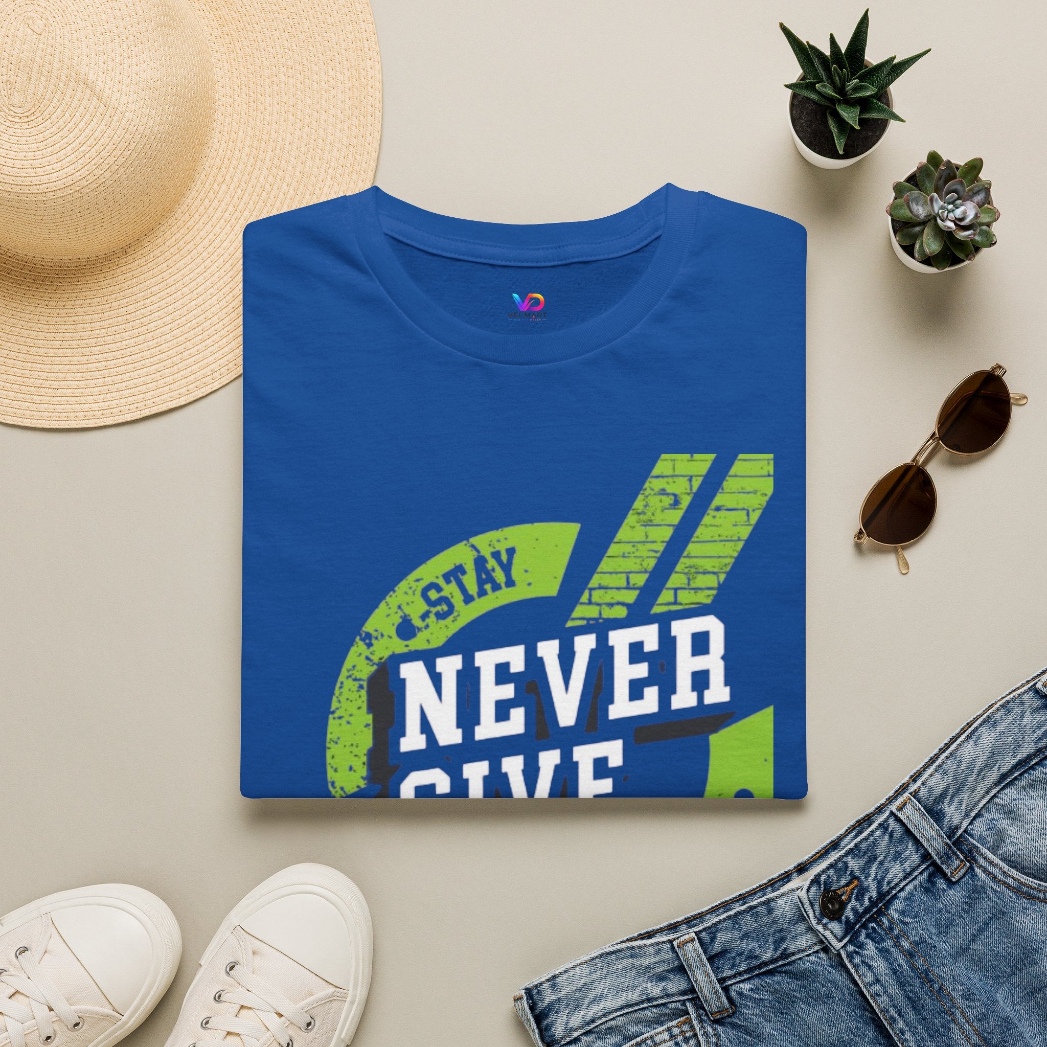 Never Give Up T-Shirt — Stay Strong Motivational Tee
