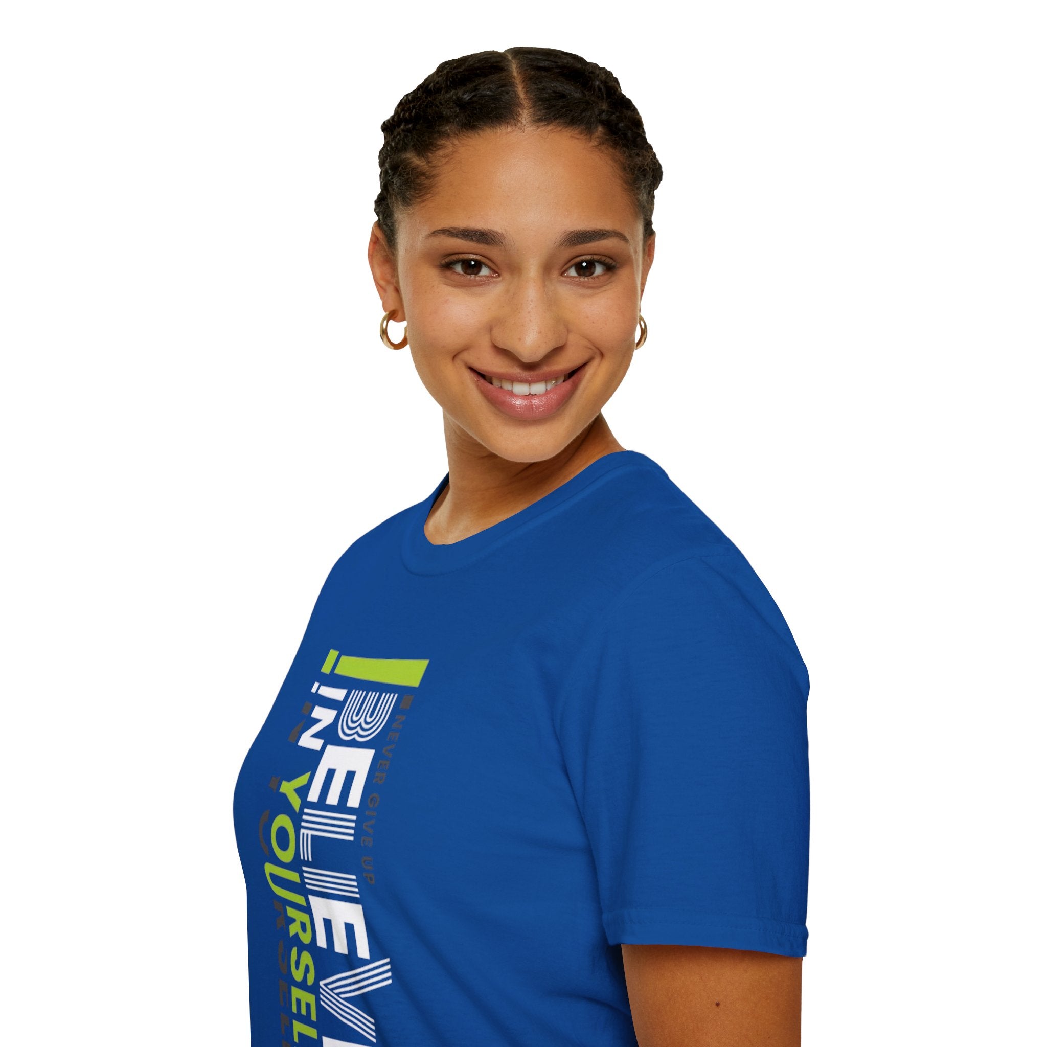 T-Shirt — "Be Yourself" Vertical Motivational Graphic Tee