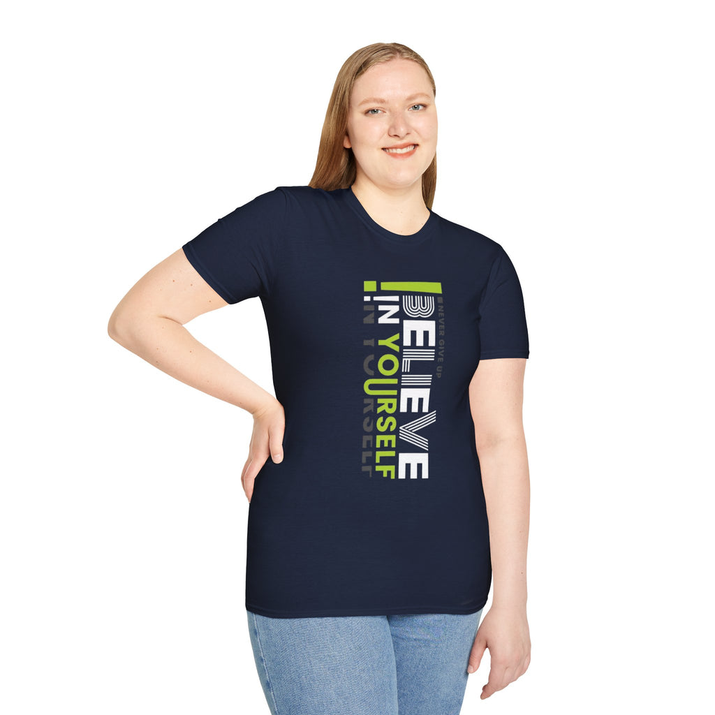 T-Shirt — "Be Yourself" Vertical Motivational Graphic Tee