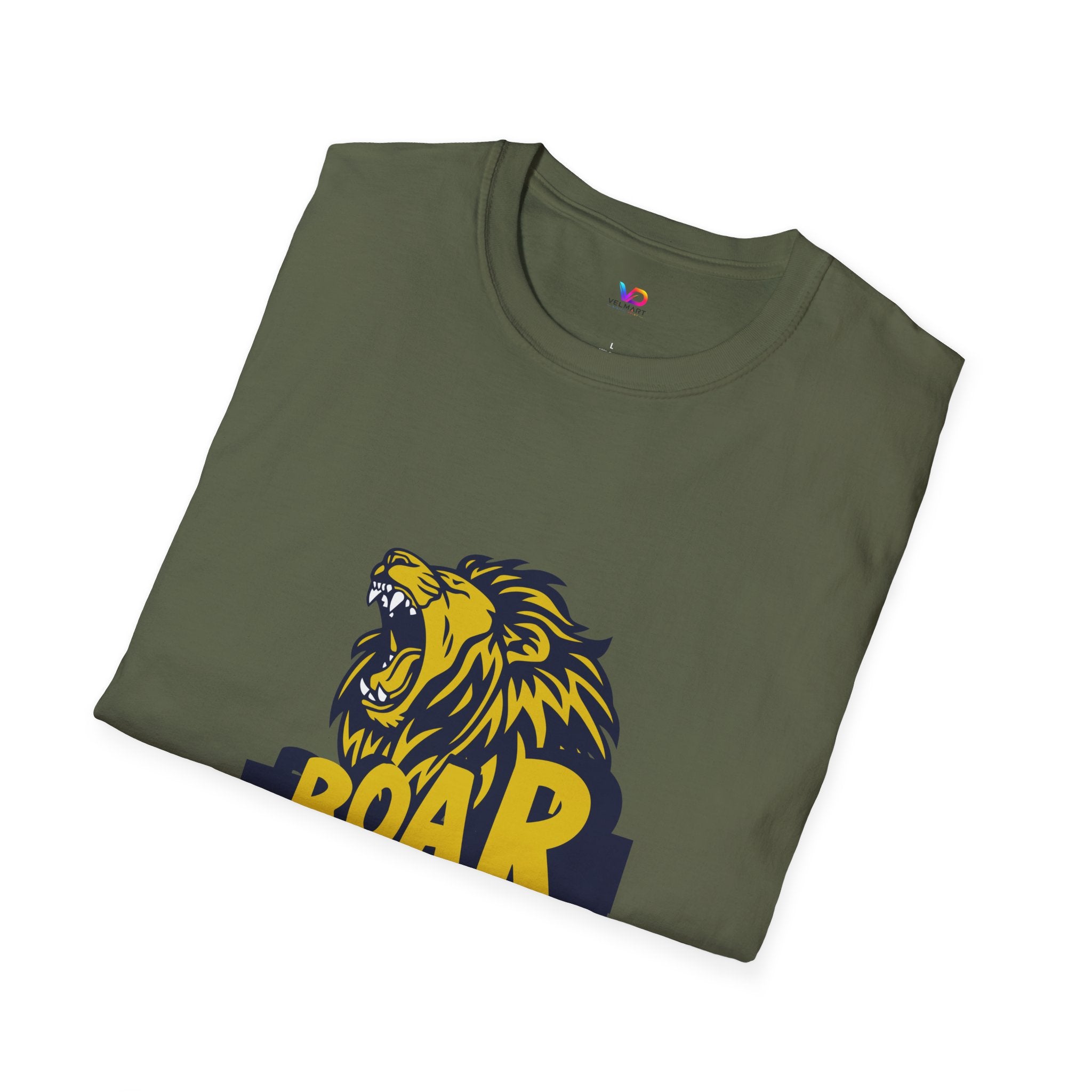 Roaring Lion T-Shirt — Bold Yellow & Navy Graphic Tee
