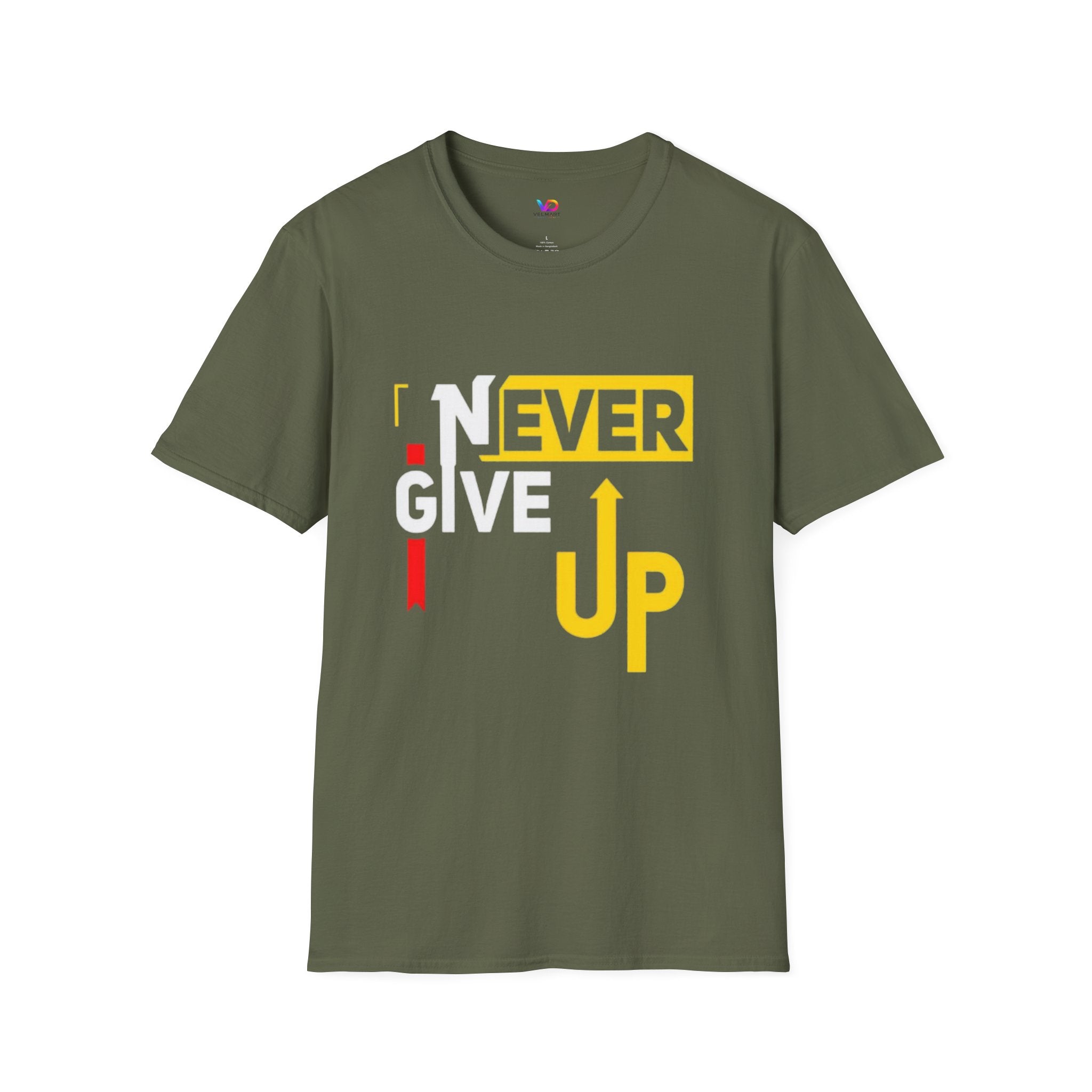 Never Give Up T-Shirt — Motivational Graphic Tee