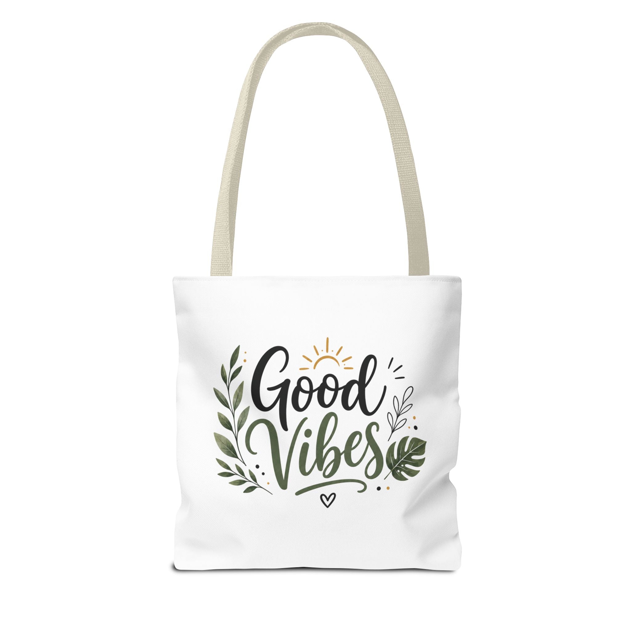 Good Vibes Tote Bag — Floral Eco-Friendly Canvas Shopper