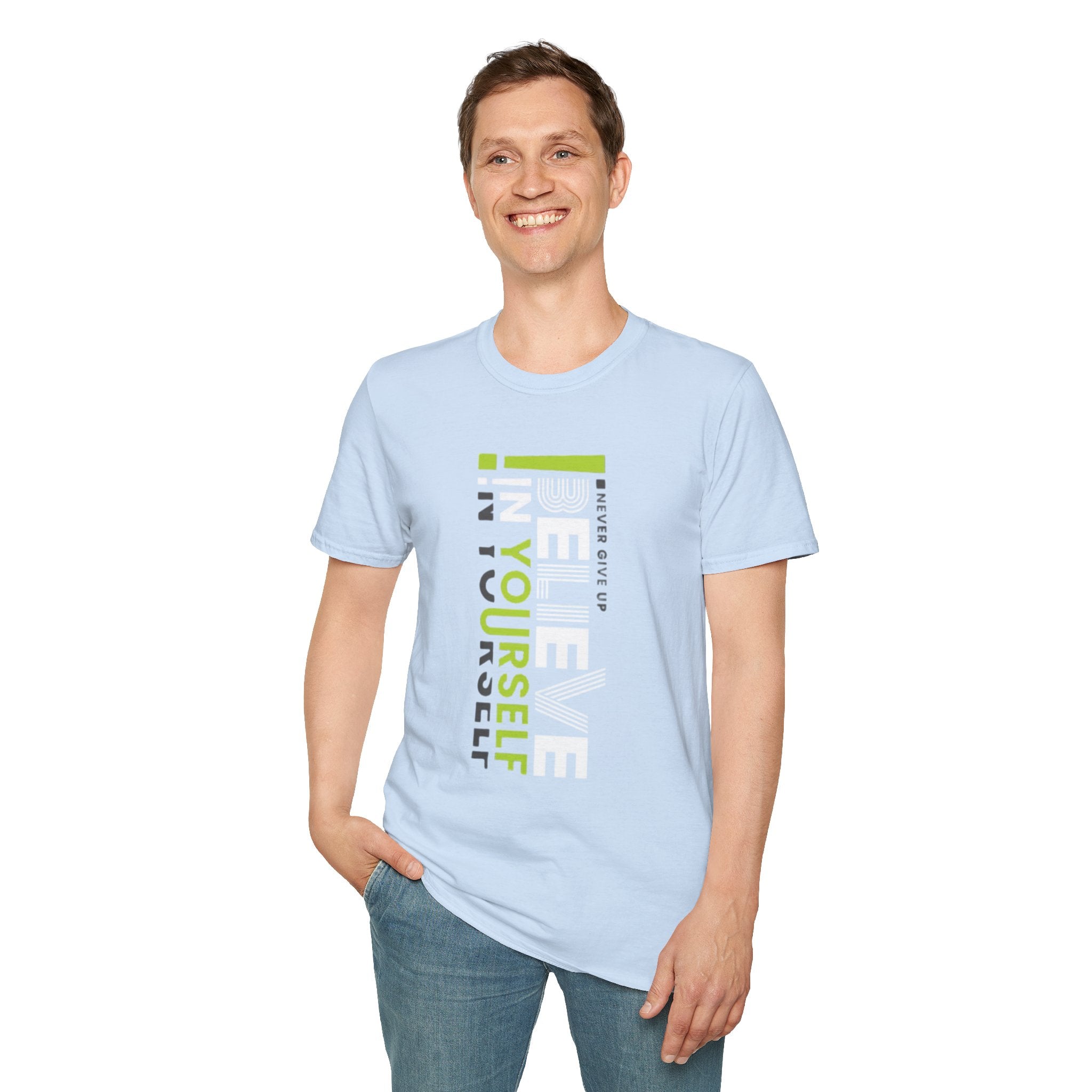 T-Shirt — "Be Yourself" Vertical Motivational Graphic Tee