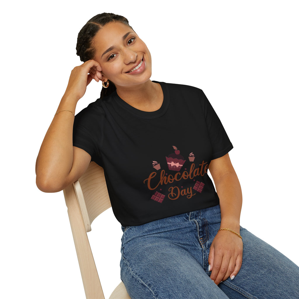 Chocolate Day T‑Shirt — Cupcake & Candy Dessert Lovers Tee