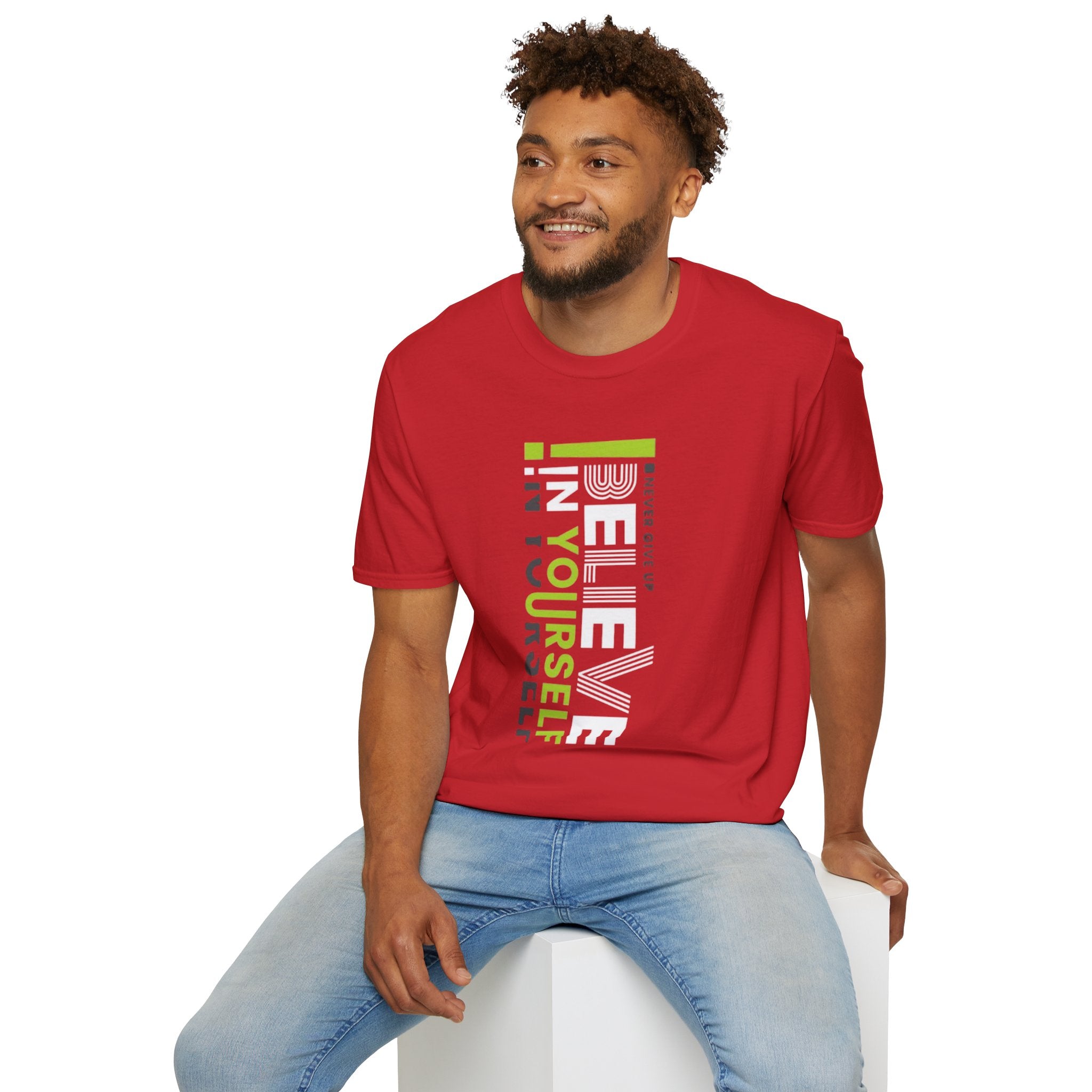 T-Shirt — "Be Yourself" Vertical Motivational Graphic Tee