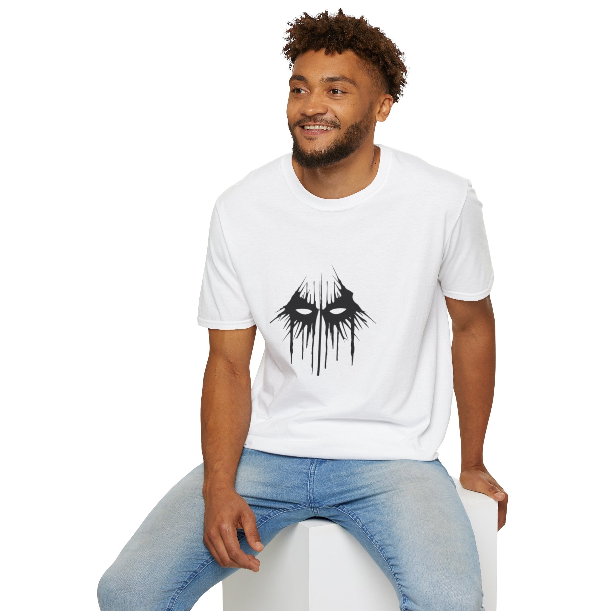 Horror Mask T-Shirt — Dripping Eyes Graphic Tee