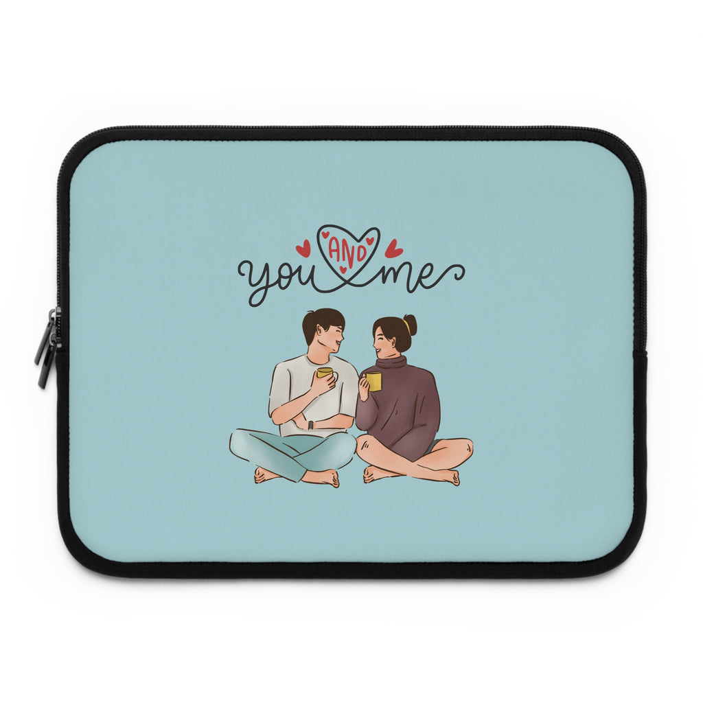 You + Me Couple Laptop Sleeve — Cute Romantic Laptop Case for Partners
