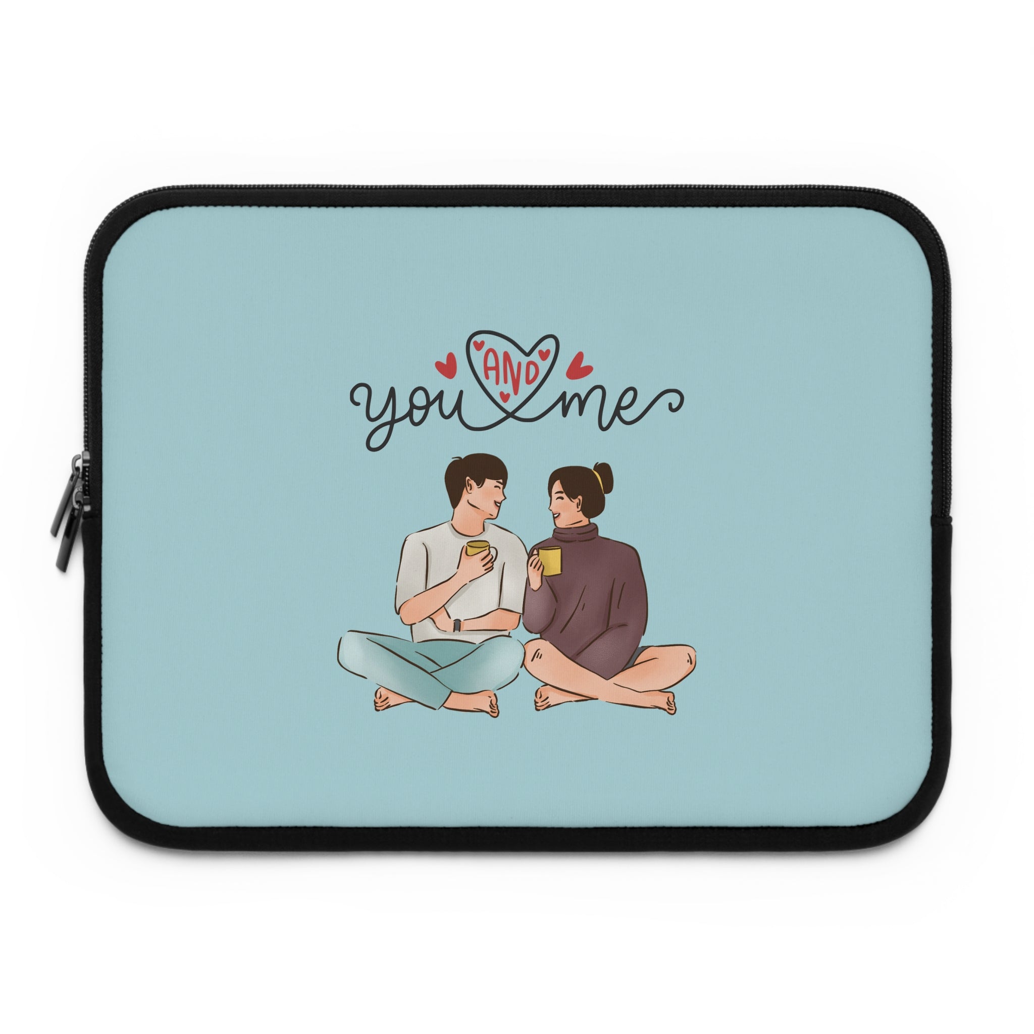 You + Me Couple Laptop Sleeve — Cute Romantic Laptop Case for Partners
