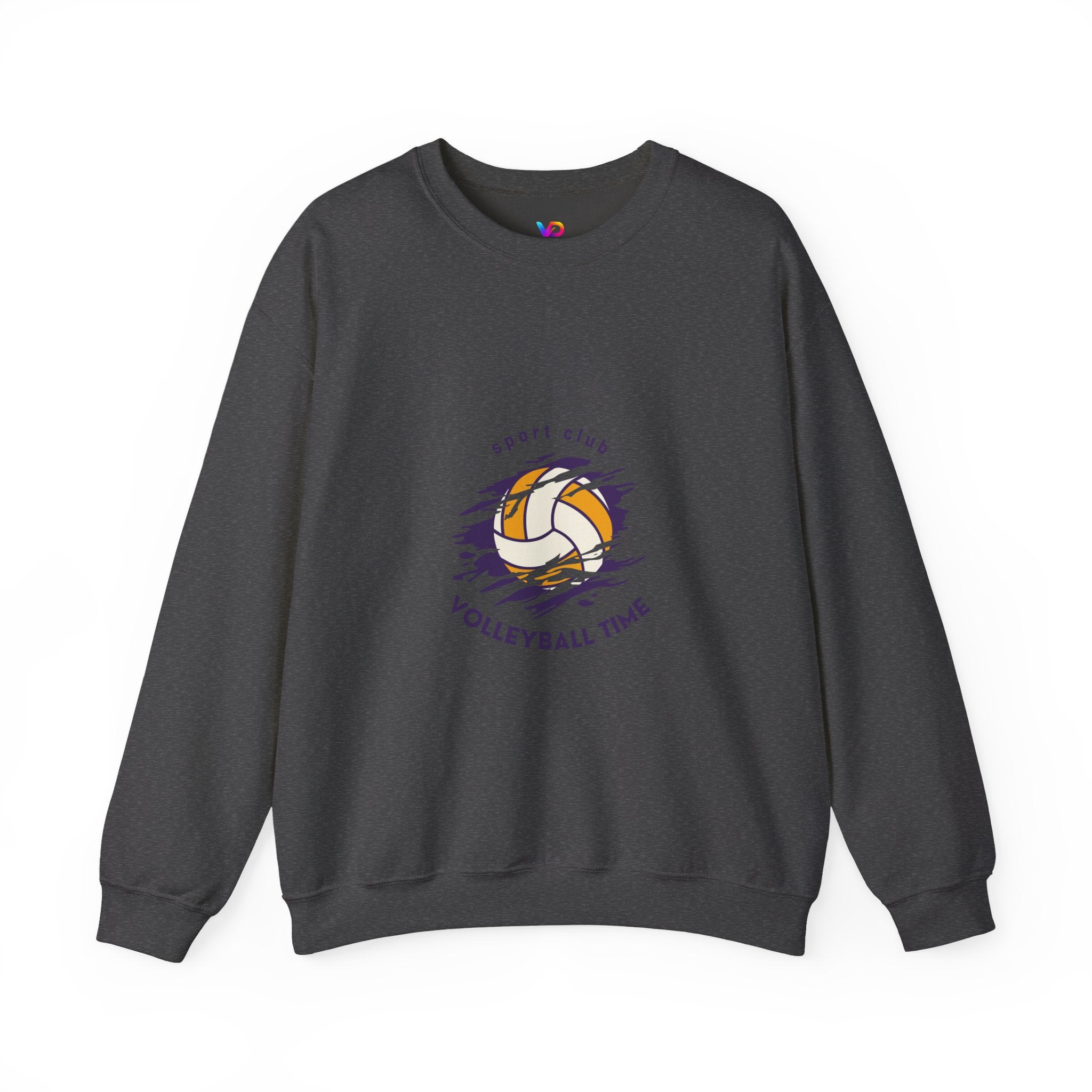 Volleyball Time Crewneck Sweatshirt — Sport Club Graphic Pullover