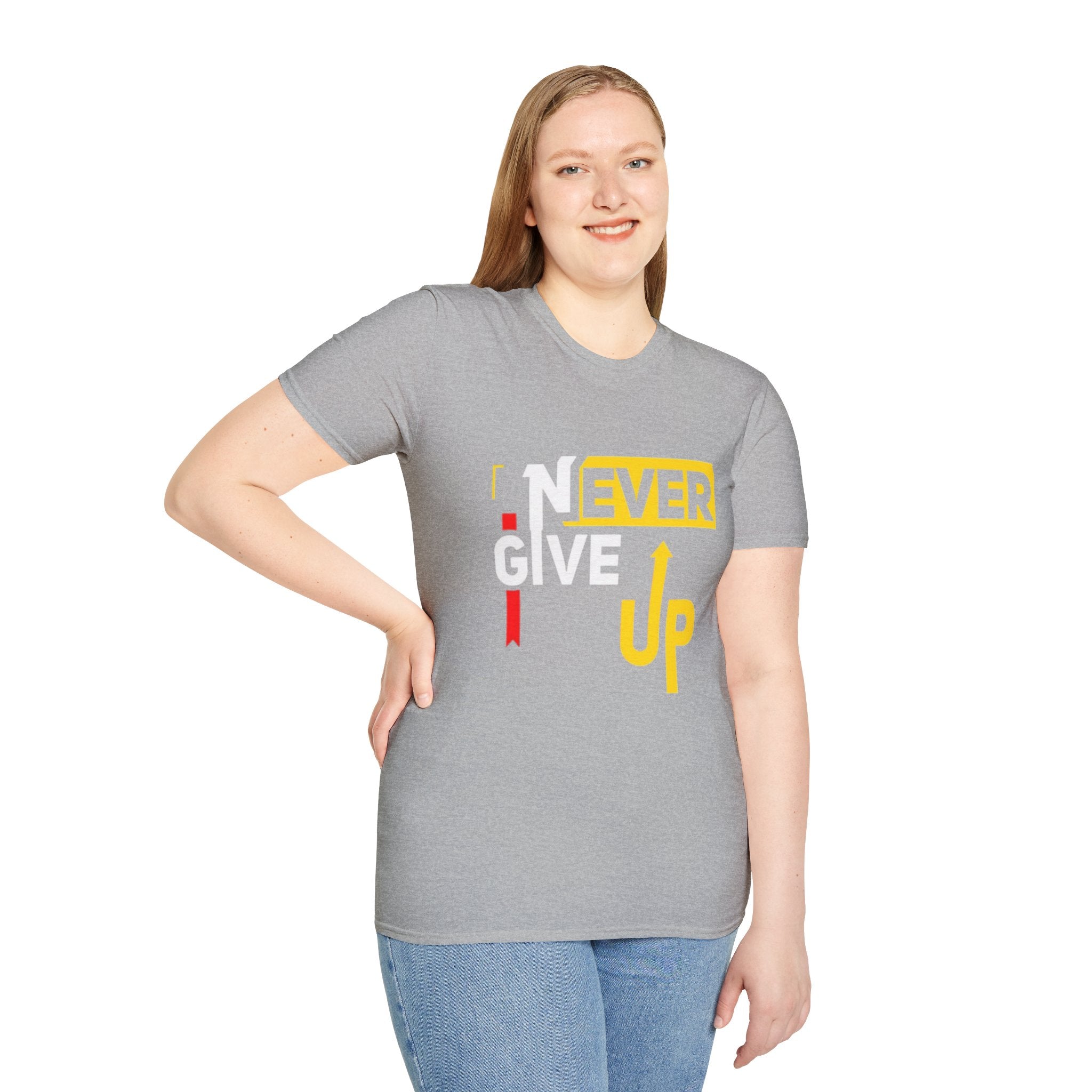 Never Give Up T-Shirt — Motivational Graphic Tee