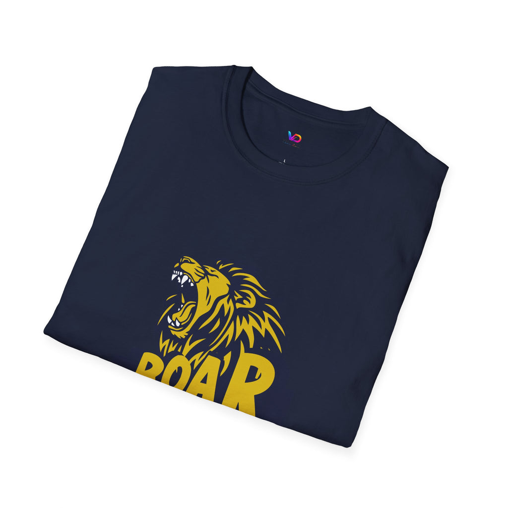 Roaring Lion T-Shirt — Bold Yellow & Navy Graphic Tee