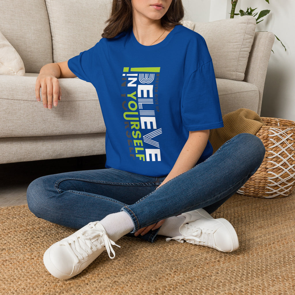 T-Shirt — "Be Yourself" Vertical Motivational Graphic Tee