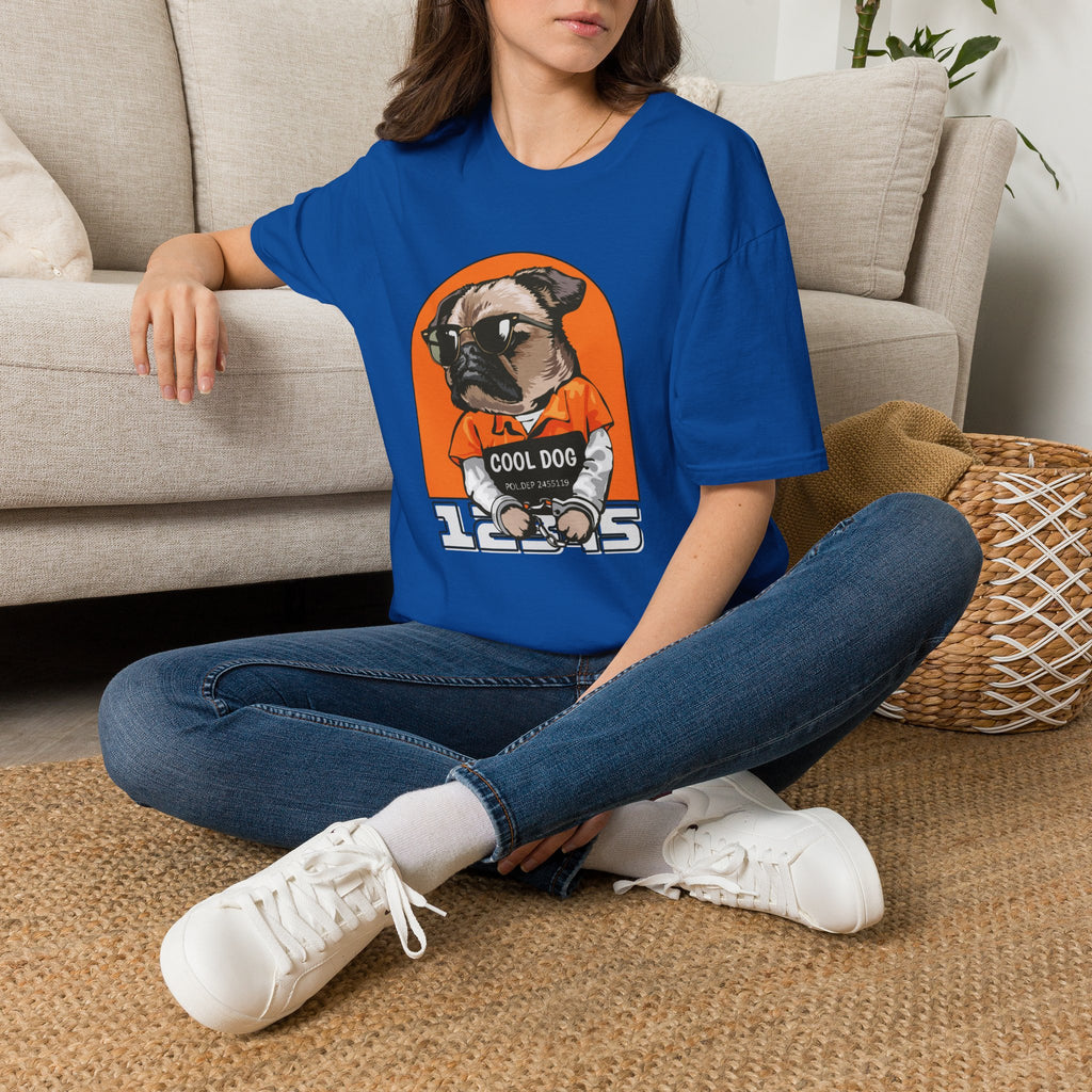 Cool Dog Tee — Retro Pug Graphic T‑Shirt