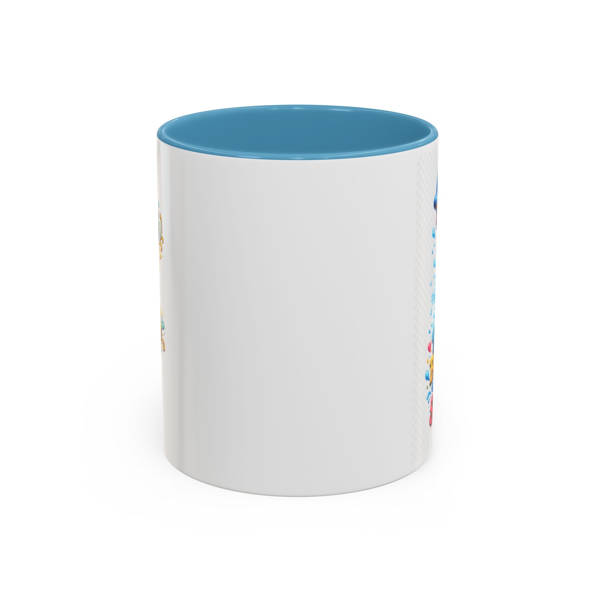 Be Kind Be Happy Keep Smiling Dolphin Accent Coffee Mug