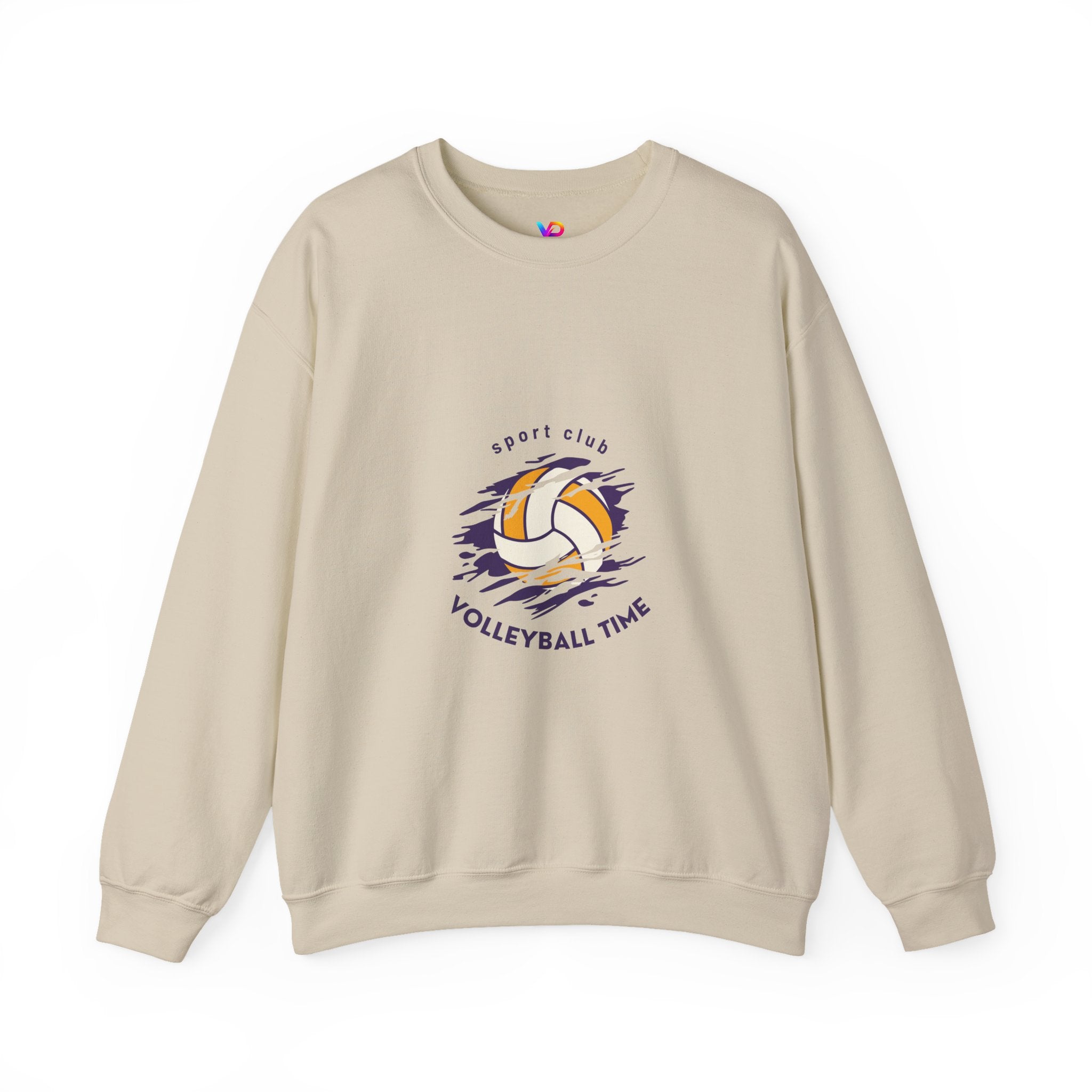 Volleyball Time Crewneck Sweatshirt — Sport Club Graphic Pullover