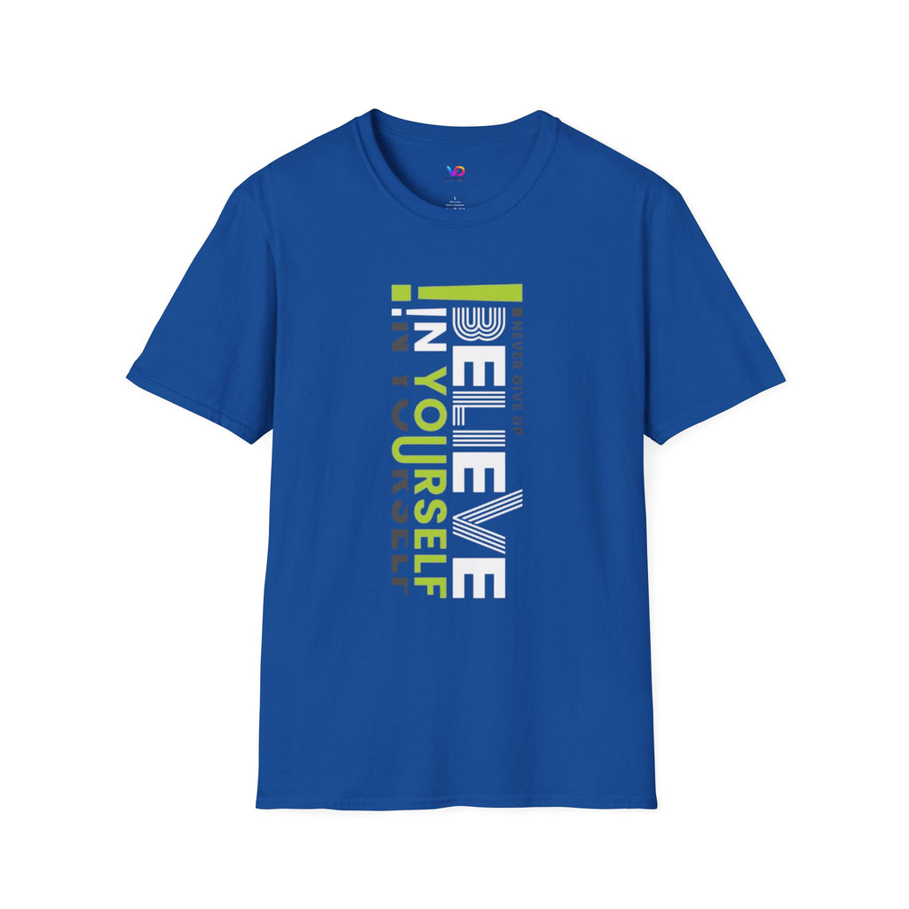 T-Shirt — "Be Yourself" Vertical Motivational Graphic Tee