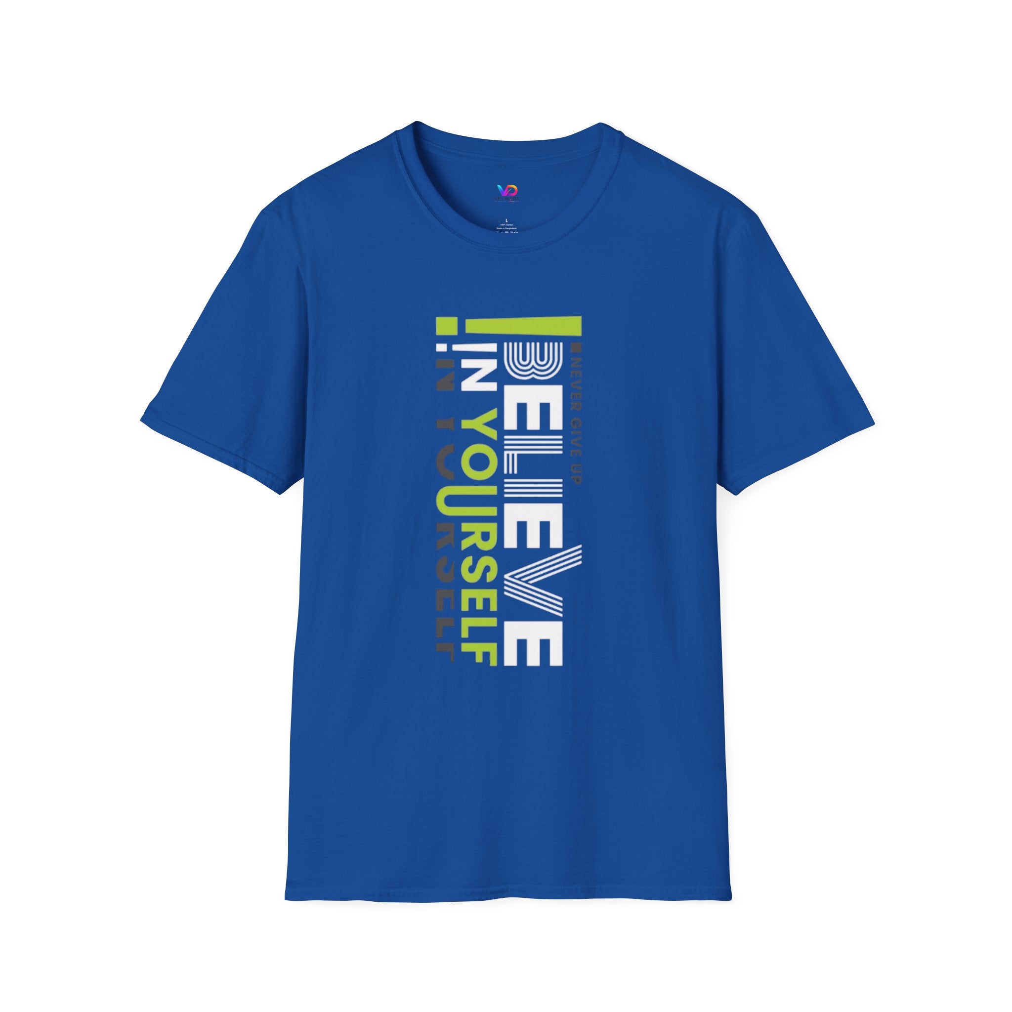 T-Shirt — "Be Yourself" Vertical Motivational Graphic Tee