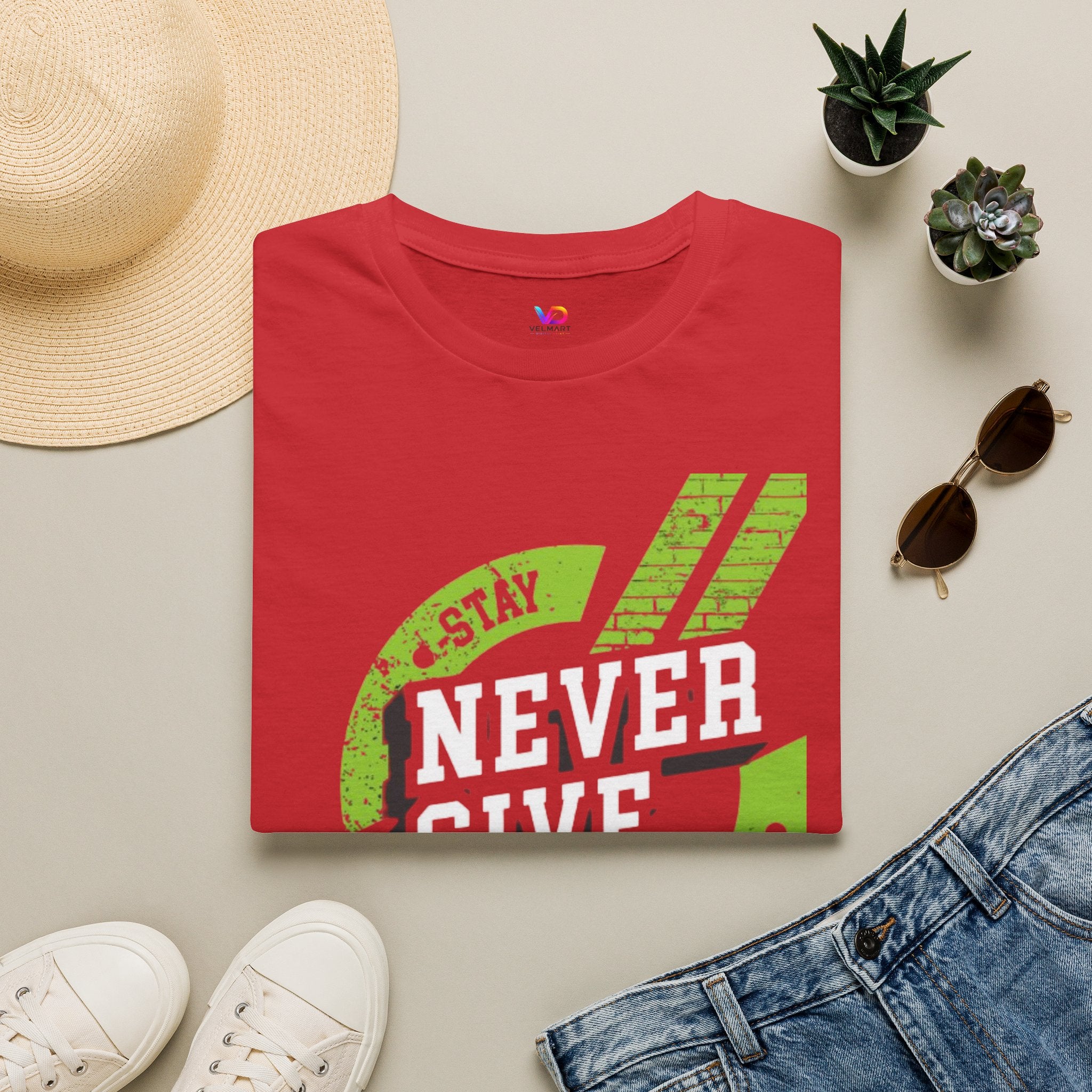 Never Give Up T-Shirt — Stay Strong Motivational Tee
