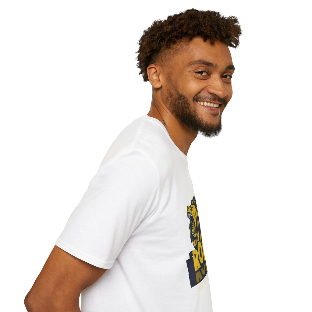 Roaring Lion T-Shirt — Bold Yellow & Navy Graphic Tee