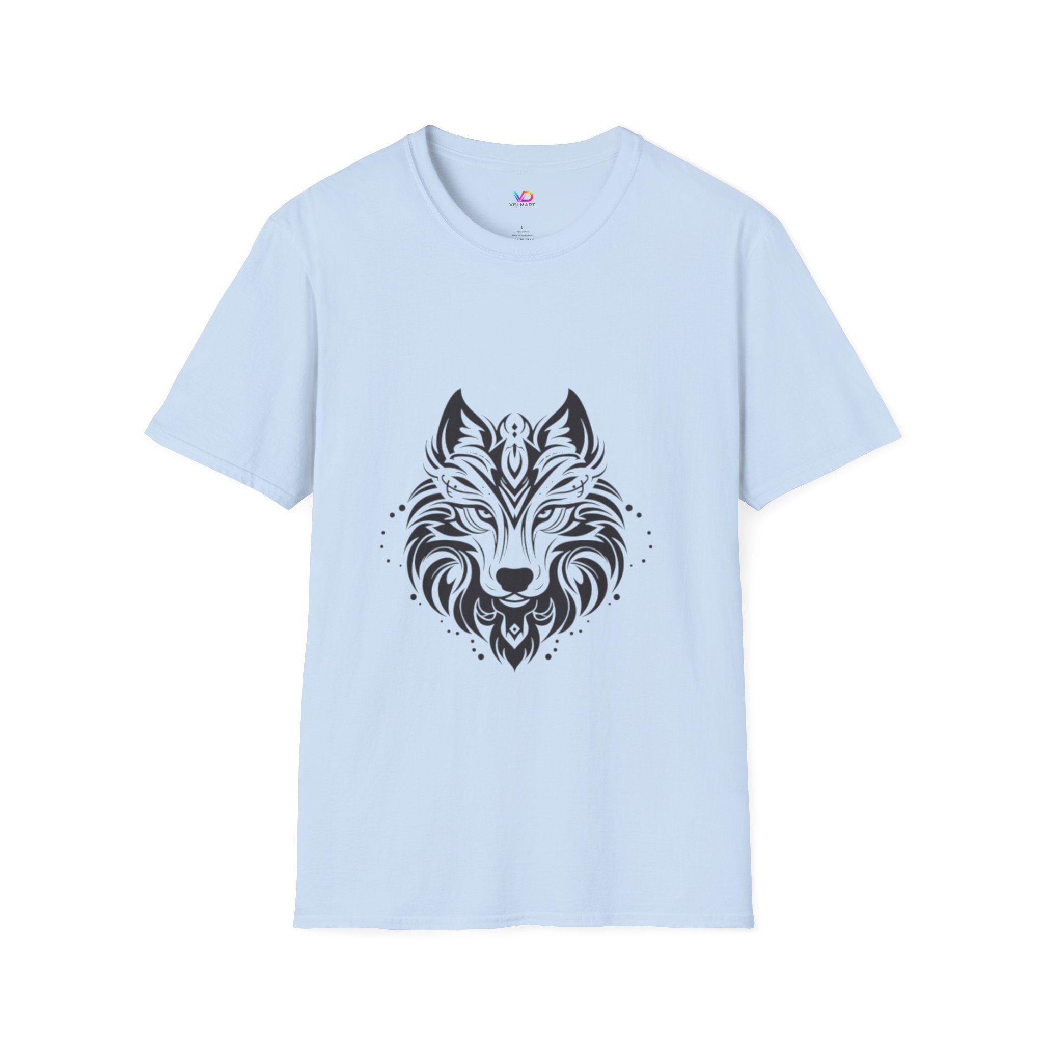 Wolf Mandala T-Shirt — Tribal Geometric Wolf Art Tee