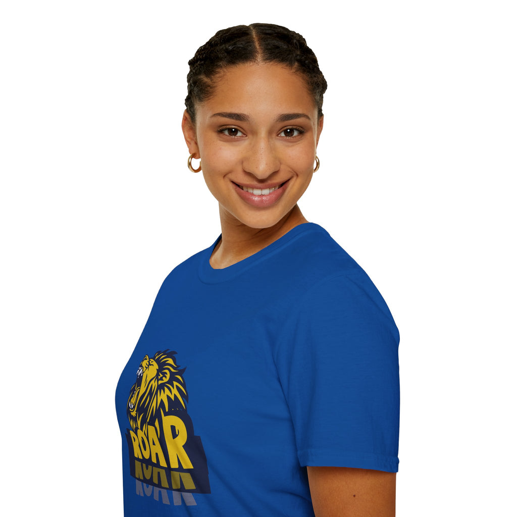 Roaring Lion T-Shirt — Bold Yellow & Navy Graphic Tee