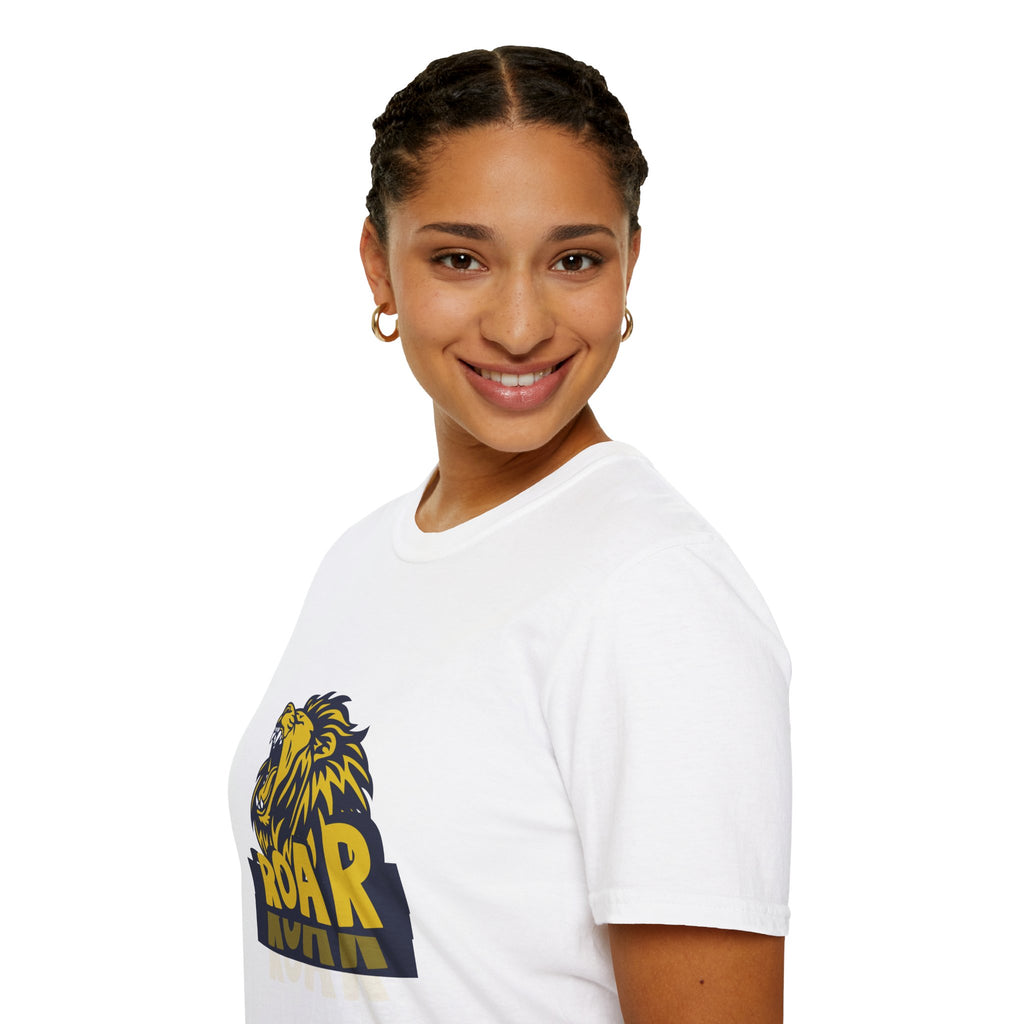 Roaring Lion T-Shirt — Bold Yellow & Navy Graphic Tee