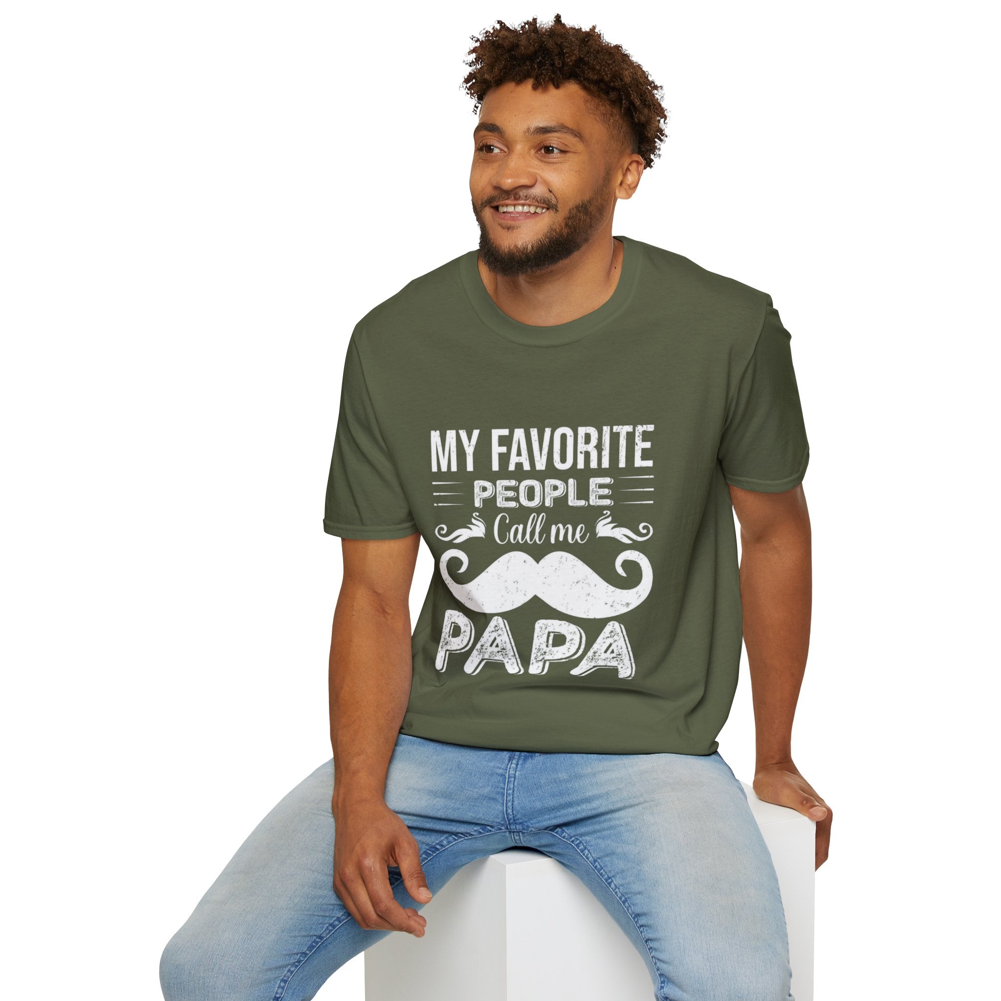 Papa T-Shirt — “My Favorite People Call Me Papa” Vintage Family Gift