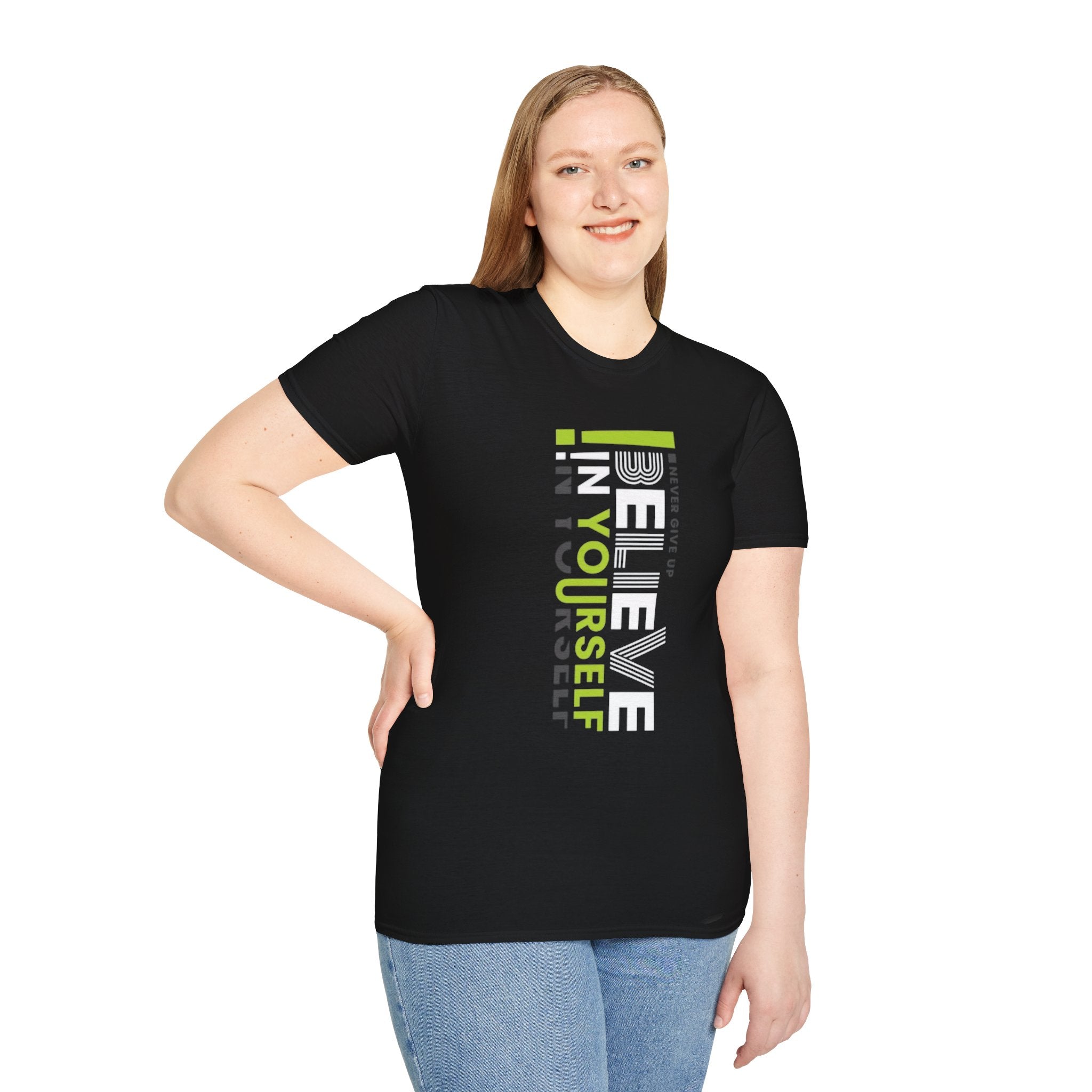 T-Shirt — "Be Yourself" Vertical Motivational Graphic Tee
