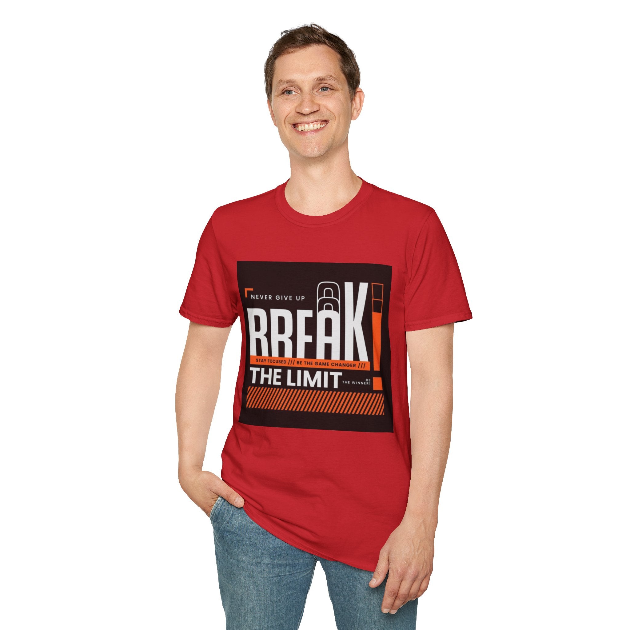 Break the Limit T-Shirt — “Never Give Up, Break” Motivational Graphic Tee