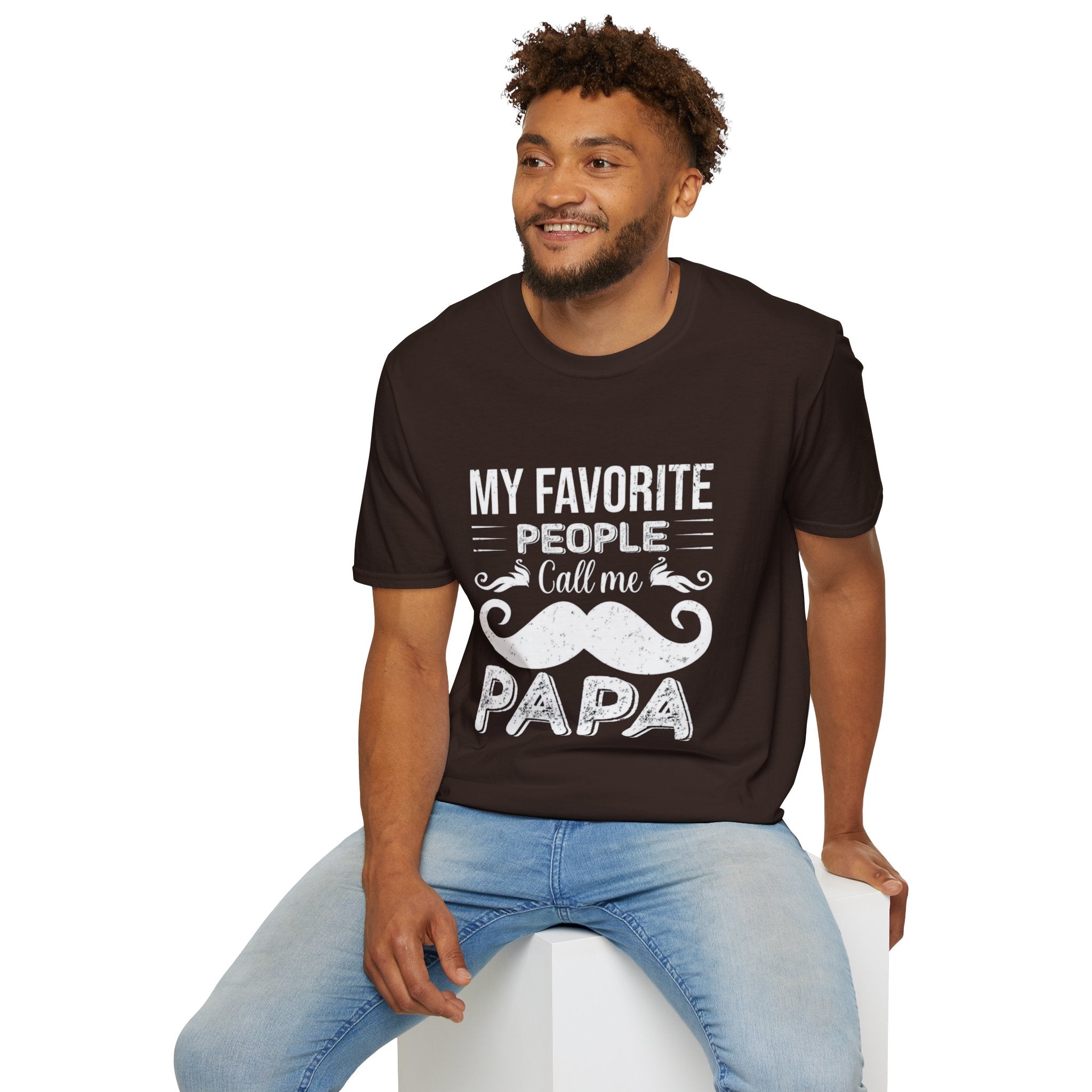 Papa T-Shirt — “My Favorite People Call Me Papa” Vintage Family Gift
