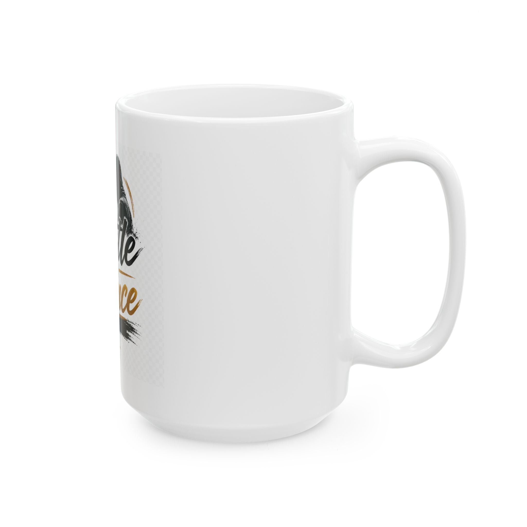 Hustle In Silence Ceramic Mug — Motivational Coffee Cup (11oz & 15oz)