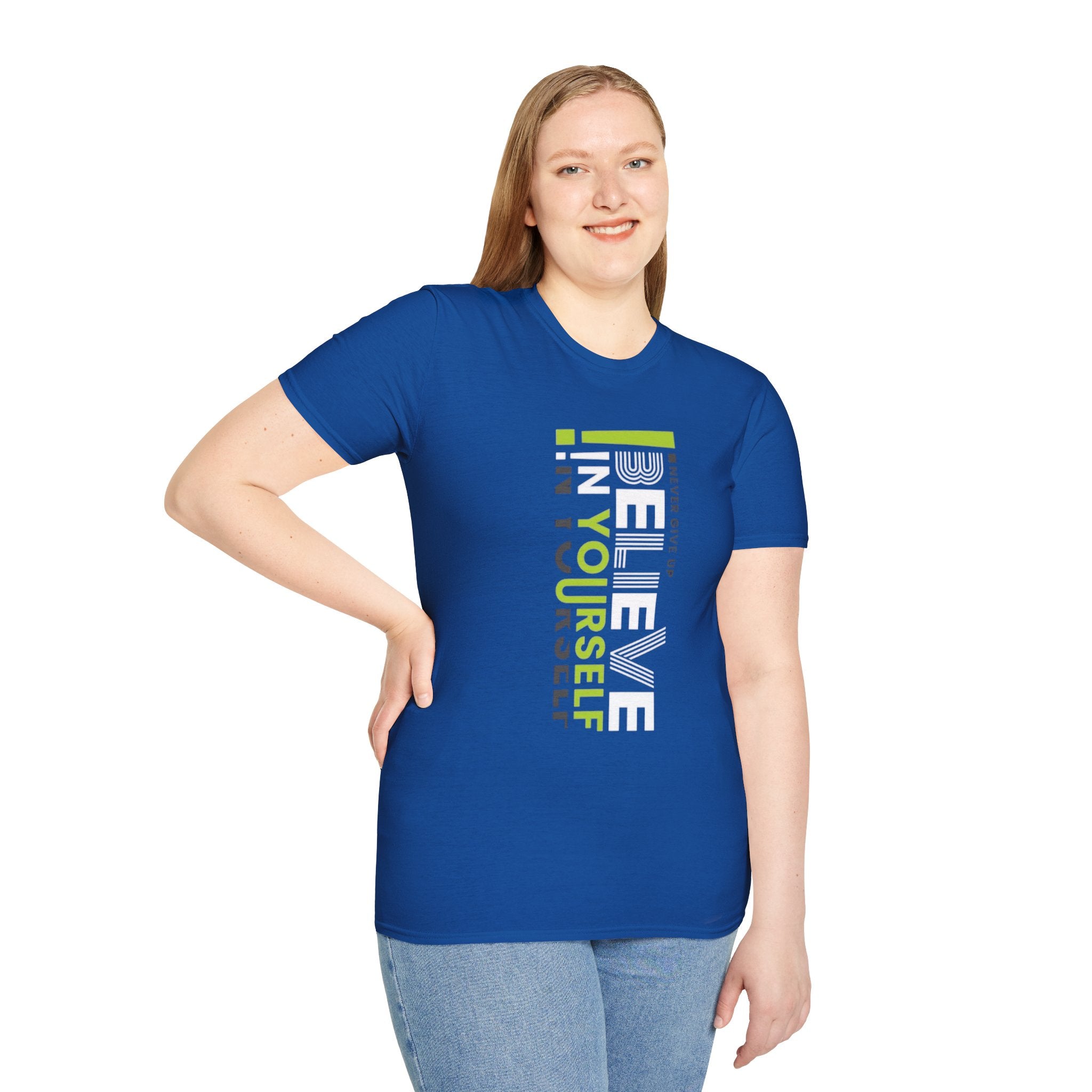 T-Shirt — "Be Yourself" Vertical Motivational Graphic Tee