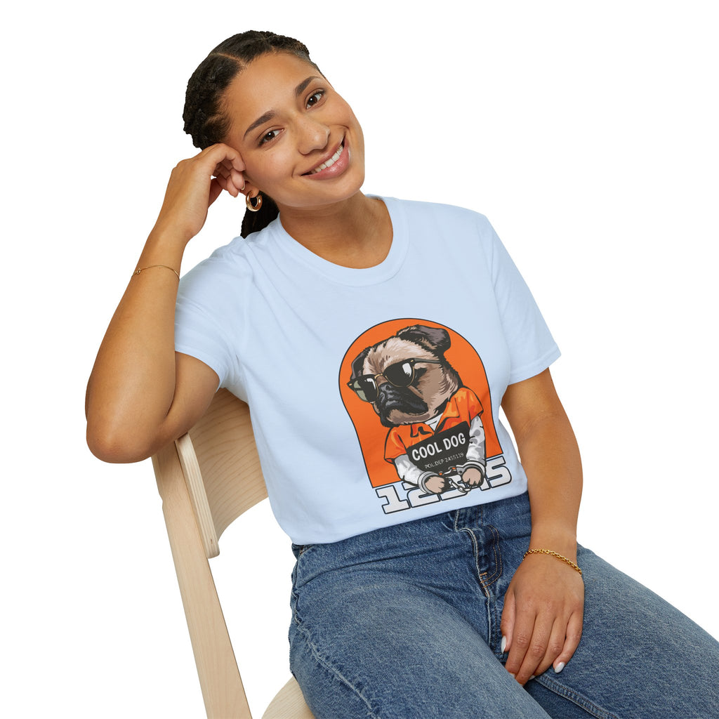 Cool Dog Tee — Retro Pug Graphic T‑Shirt