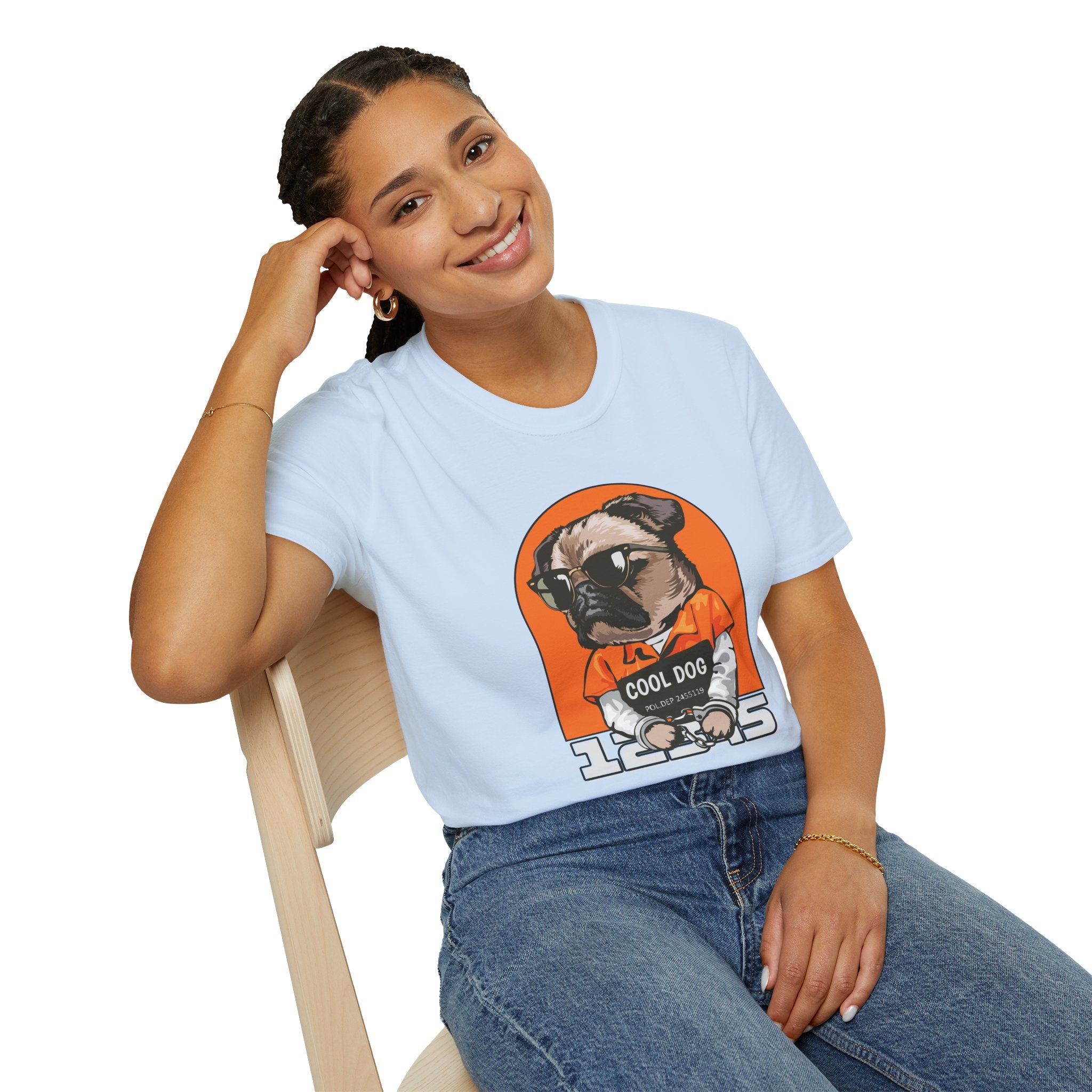Cool Dog Tee — Retro Pug Graphic T‑Shirt