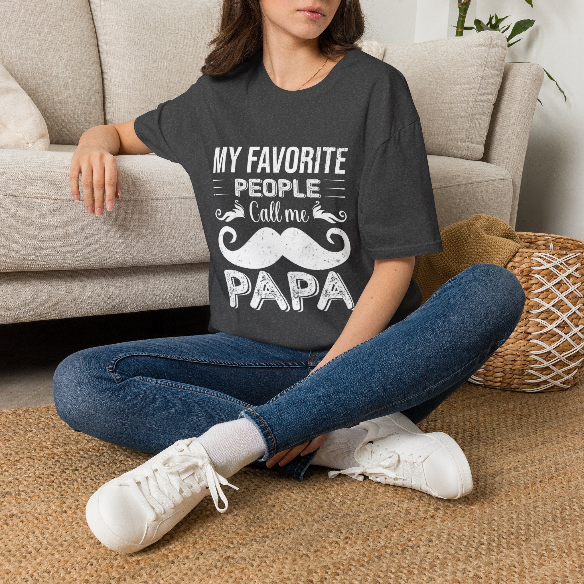 Papa T-Shirt — “My Favorite People Call Me Papa” Vintage Family Gift