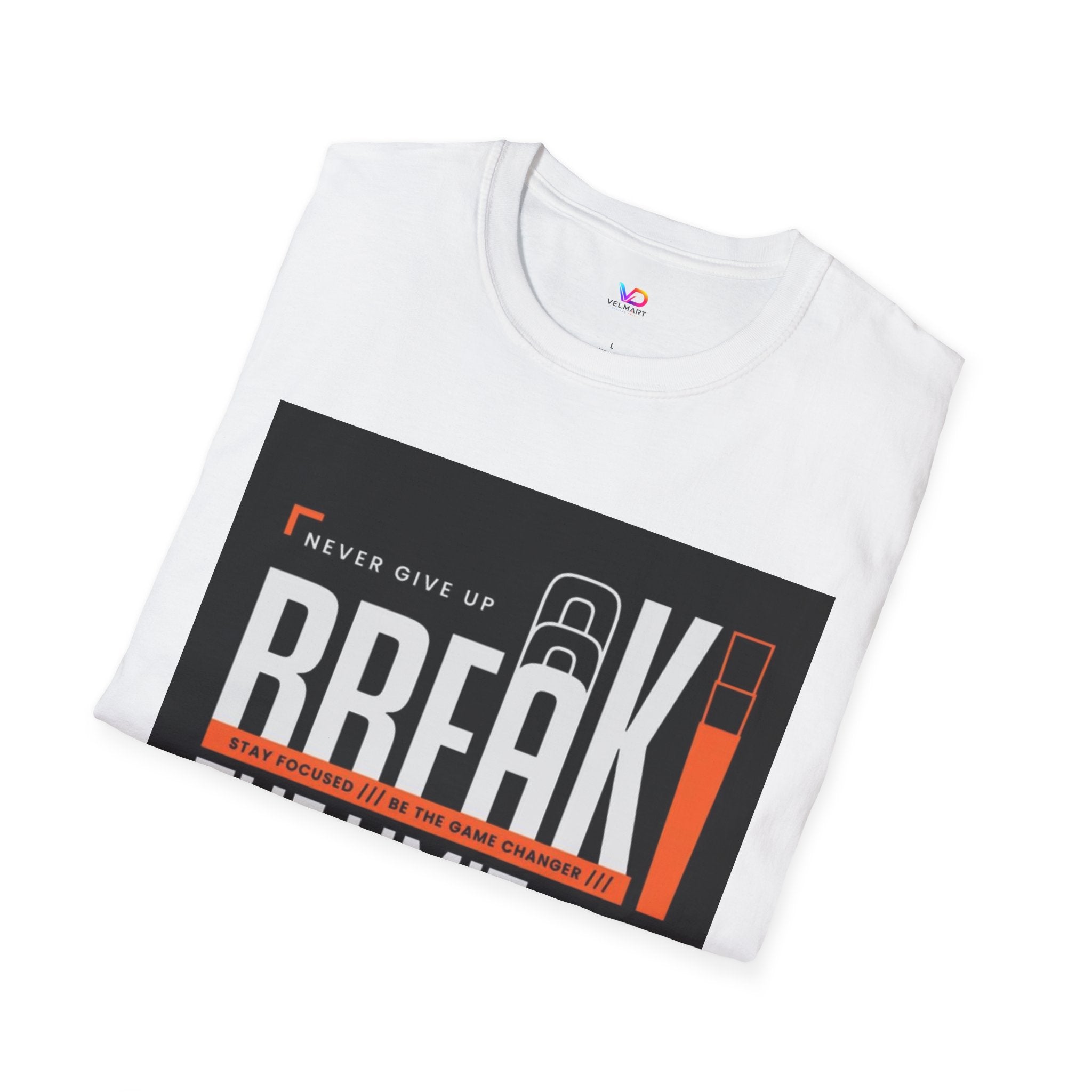 Break the Limit T-Shirt — “Never Give Up, Break” Motivational Graphic Tee