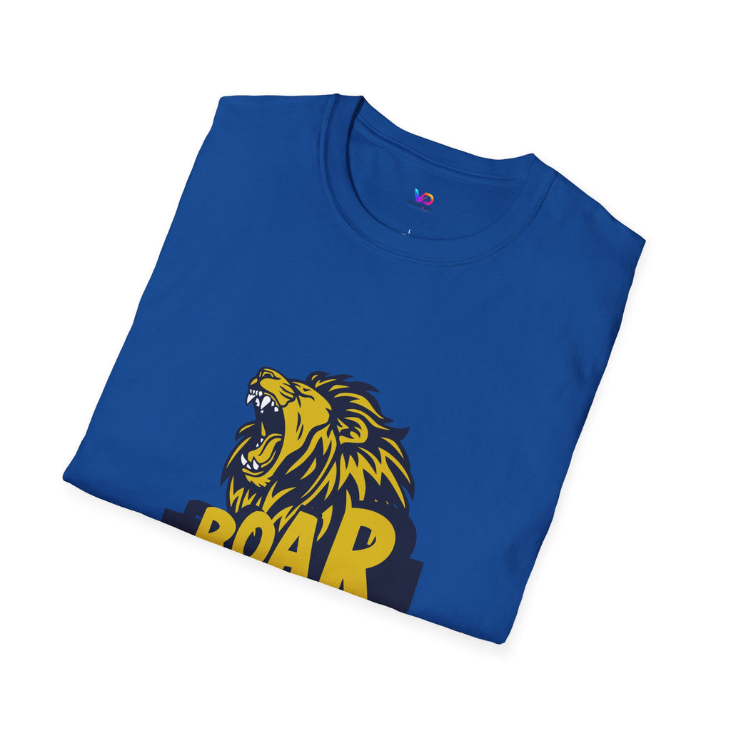 Roaring Lion T-Shirt — Bold Yellow & Navy Graphic Tee